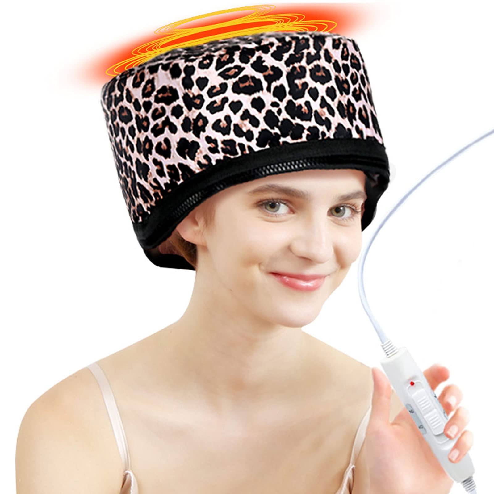 Electric Heat Therapy Hair Steamer Cap - Deep Conditioning Thermal Spa Hat for Hair Treatment & Styling | Perfect for At-Home Hair Care, Salon Treatments & Damaged Hair Recovery