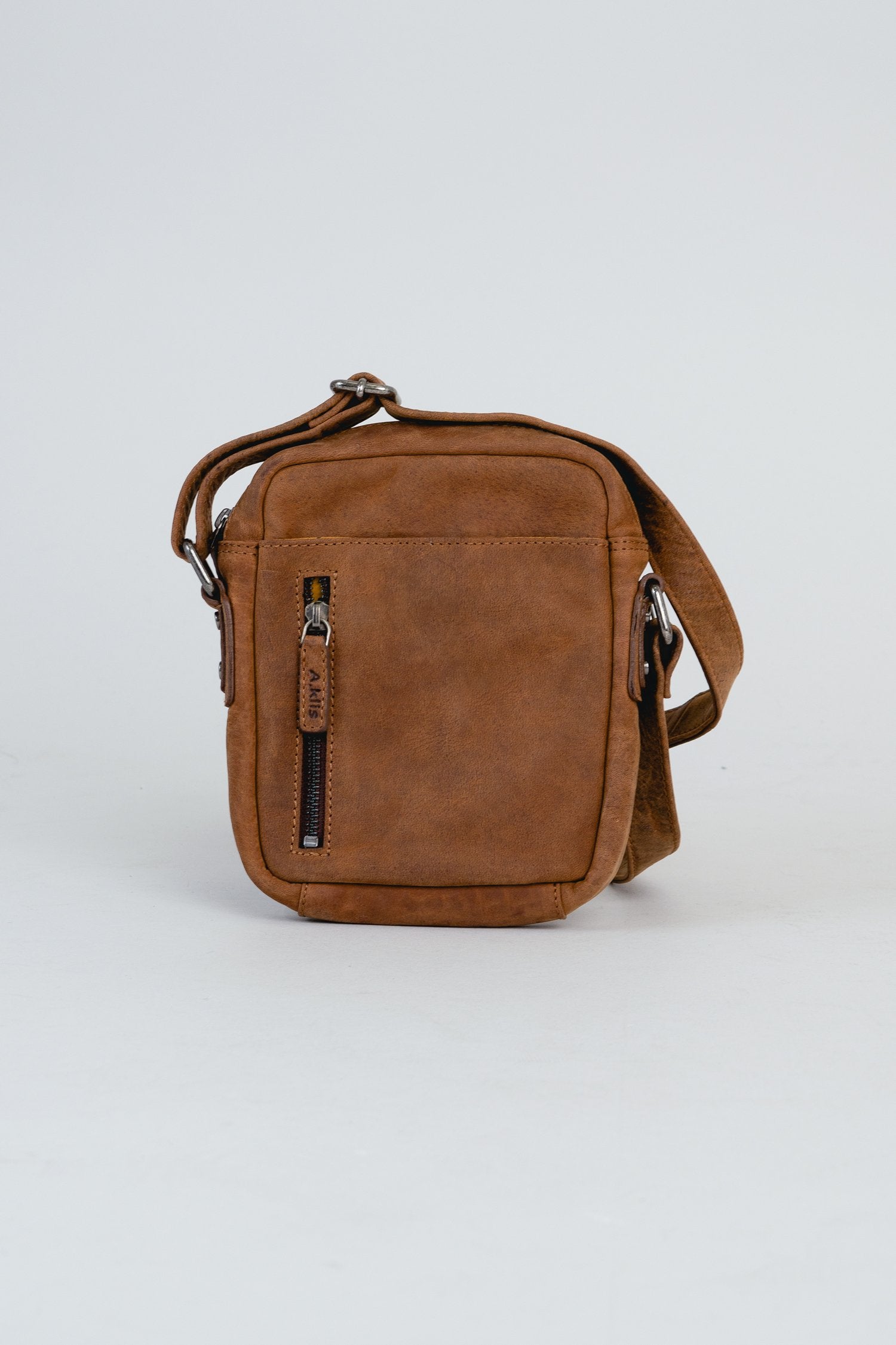 Premium Buffalo Leather Unisex Shoulder Bag - Adrian Klis 2928 Small Crossbody Bag for Men & Women | Perfect for Work, Travel & Everyday Use