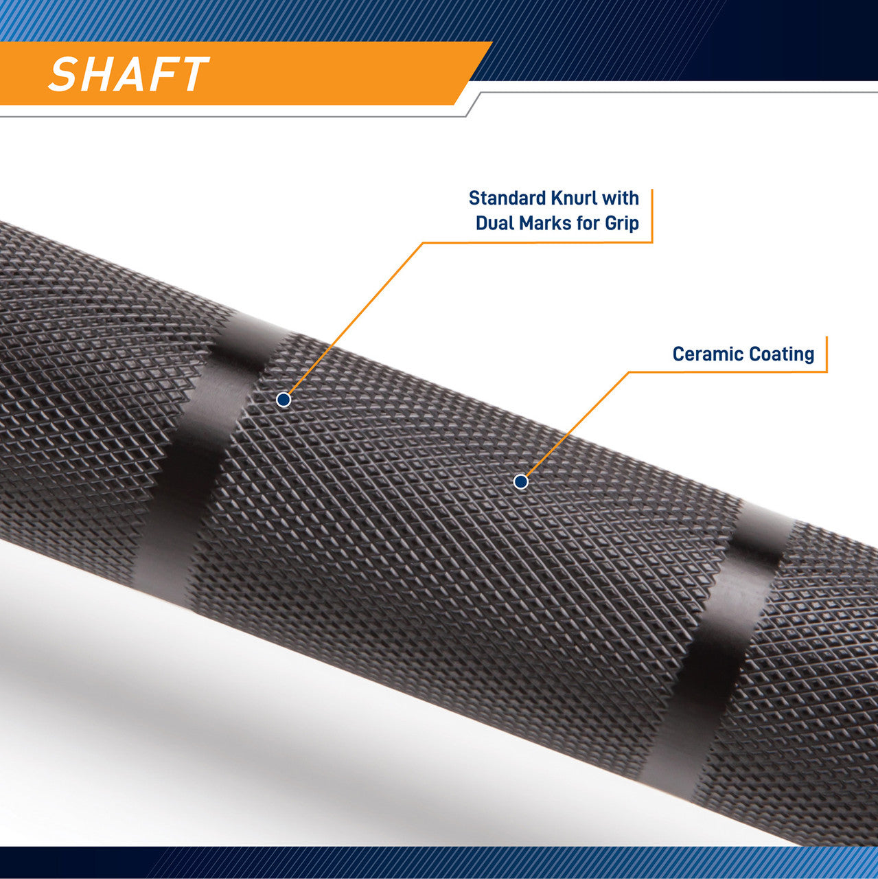 Black Chrome 45lb Olympic Barbell - Professional Weightlifting Bar for CrossFit, Powerlifting & Home Gym | SteelBody STB 1606BKC | Perfect for Strength Training & Competition