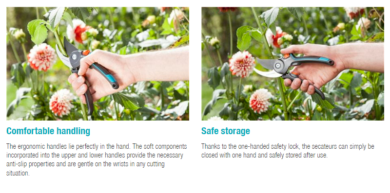 Gardena Garden Pruning Shears B/M 8904 20 - Professional Bypass Secateurs for Precise Cutting - Perfect for Trimming Flowers, Shrubs, and Small Branches in Your Garden