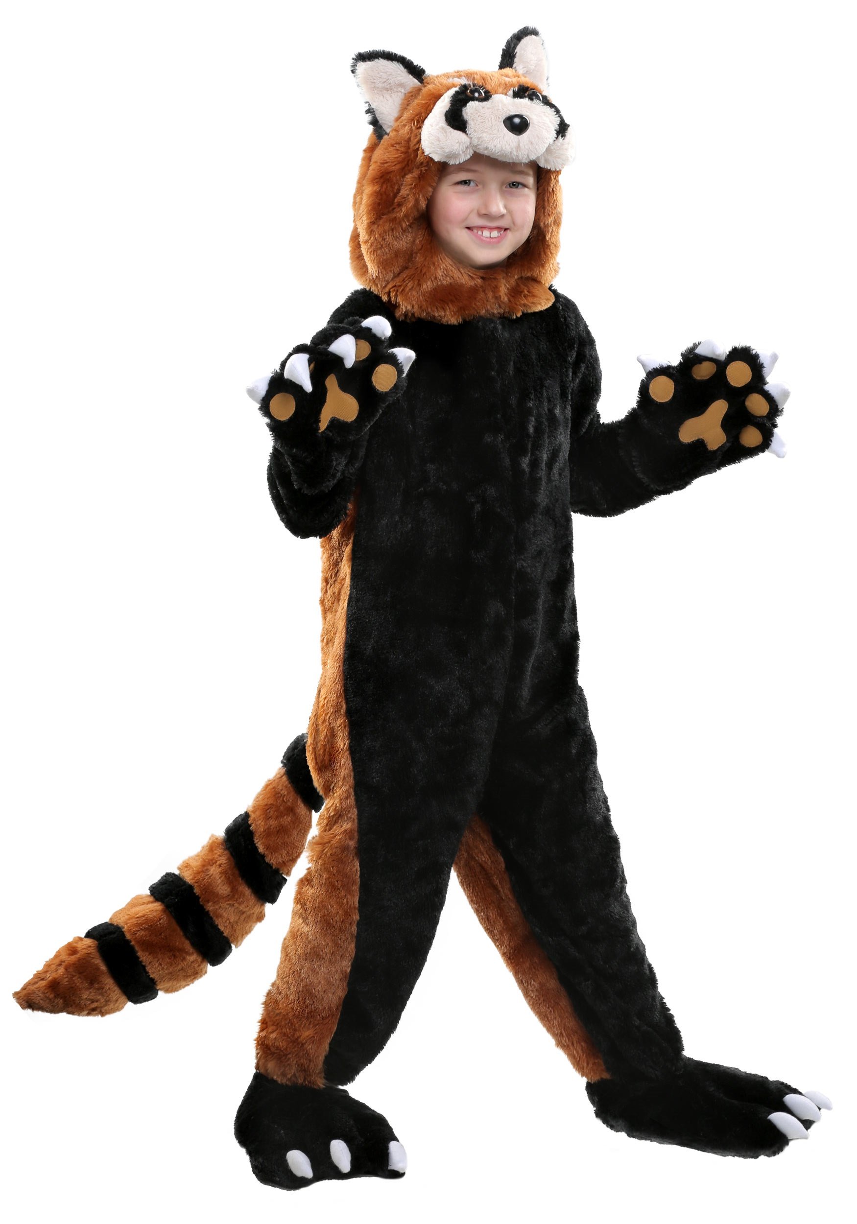 Adorable Red Panda Costume for Kids - Soft Panda Jumpsuit One-Piece for Halloween, Animal Theme Party & Dress-Up Fun | Perfect for Cosplay, School Plays & Birthday Celebrations