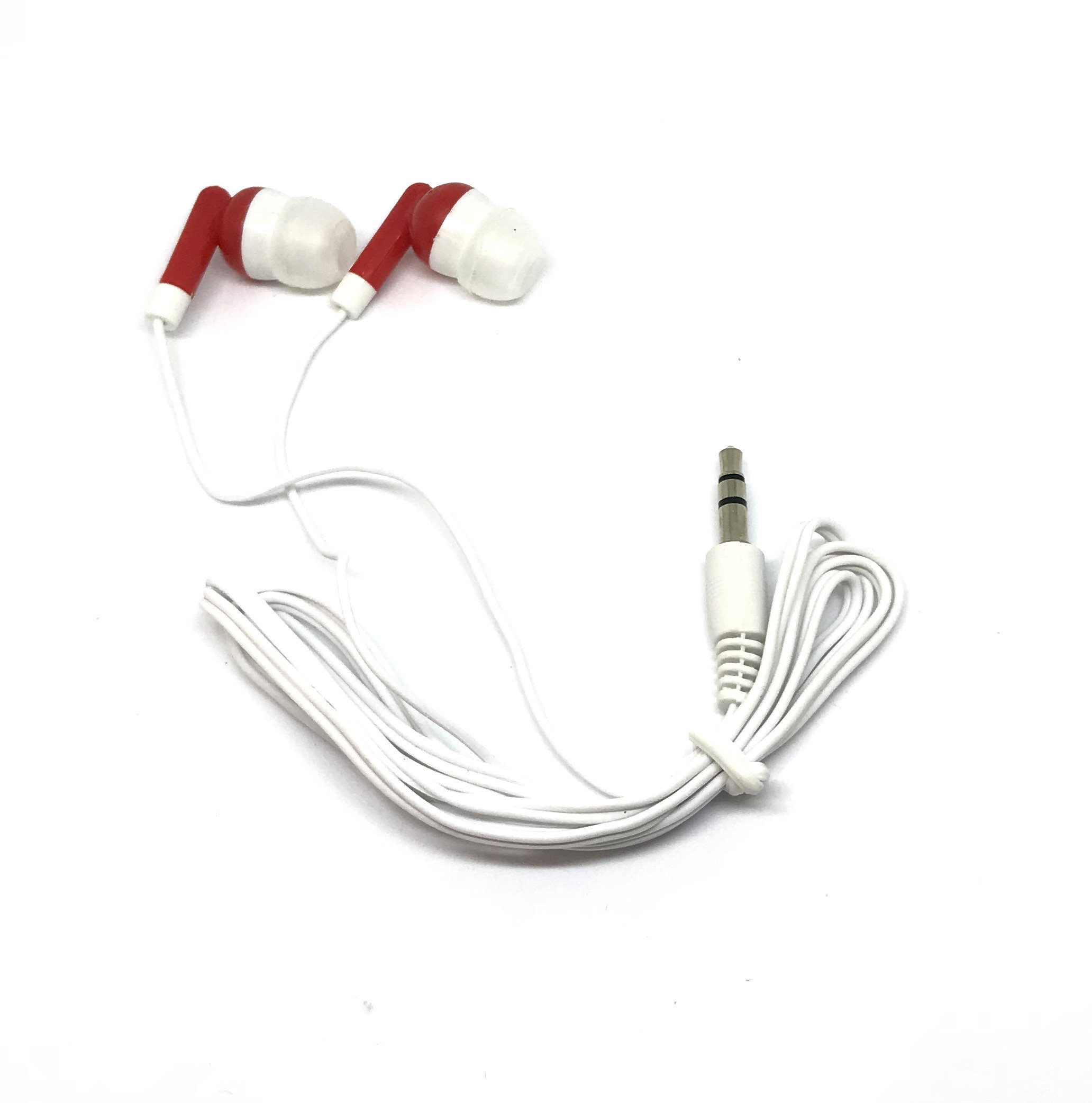 Wholesale Bulk 500 Pack Earbuds Headphones for iPhone, Android, MP3 Player - Mixed Colors | TFD Supplies | Perfect for Schools, Gyms, Events & Retail Stores