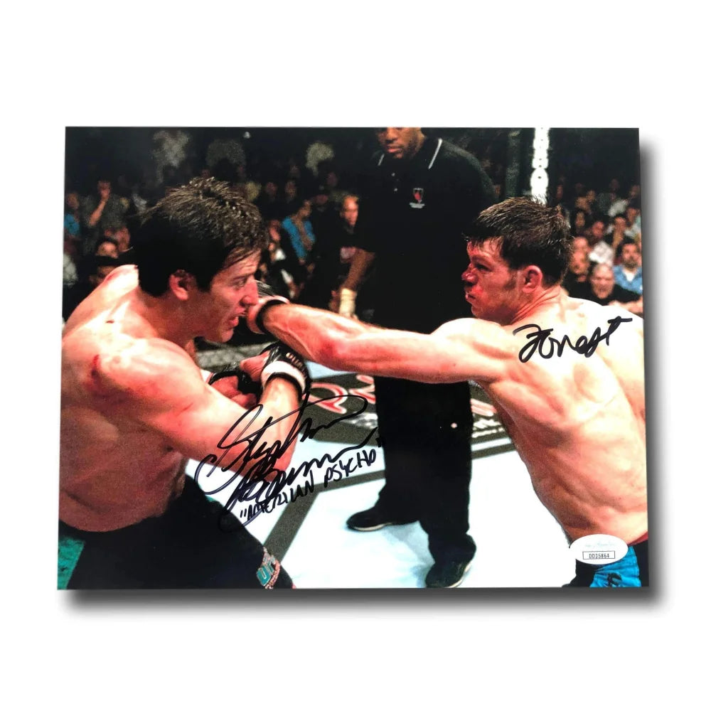 Forrest Griffin & Stephan Bonnar Dual Signed 8x10 Photo - UFC Autograph with JSA COA - Perfect for MMA Collectors & Memorabilia Displays
