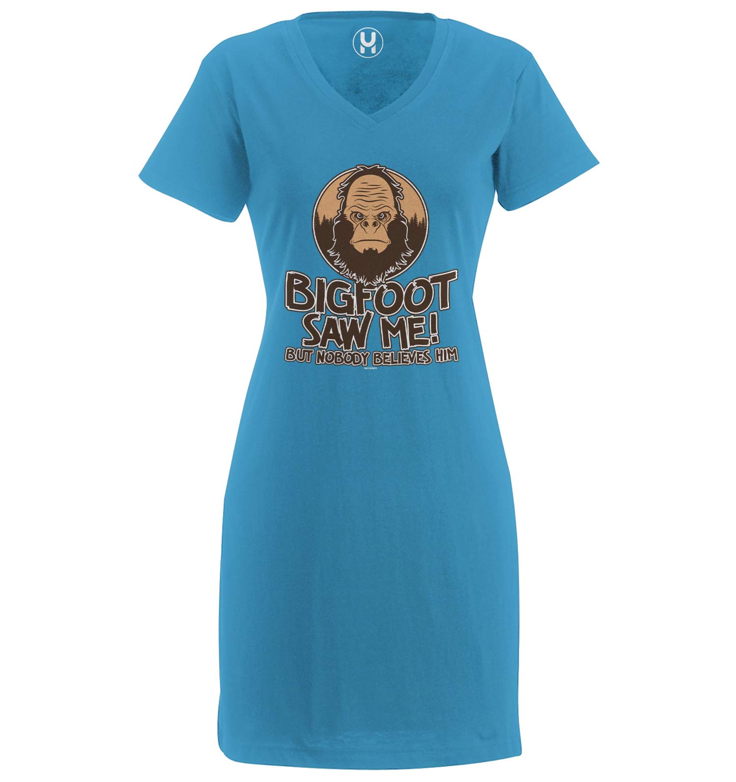 Haase Unlimited Bigfoot Saw Me But Nobody Believes Him - Funny Women's T-Shirt for Casual Wear, Gifts & Outdoor Adventures