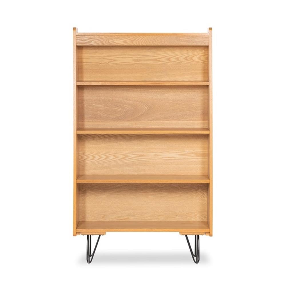 Perry Bookcase with Iron Legs - Sturdy Modern Bookshelf for Home & Office - Perfect for Living Room, Bedroom, or Study Organization