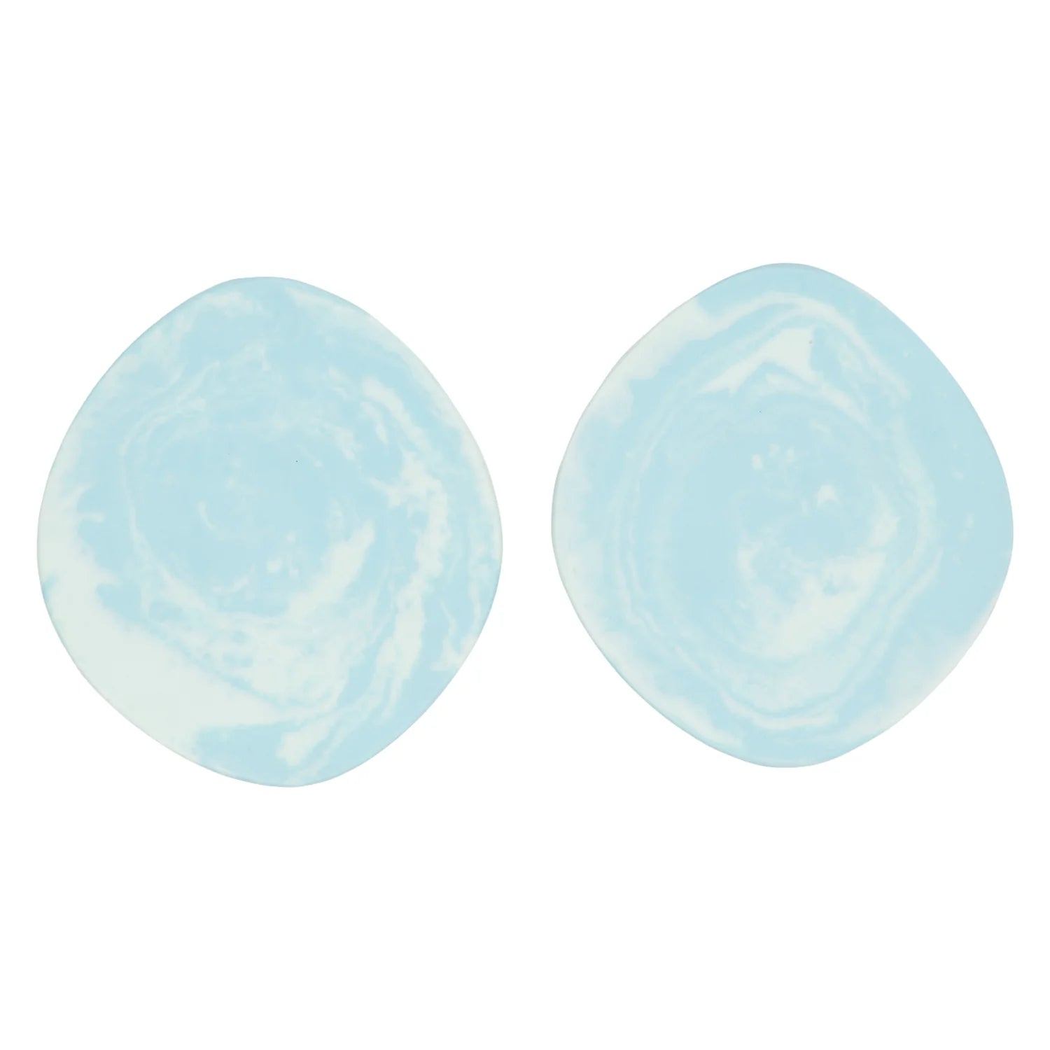 FENELLA 2-Pack Spearmint Coasters - Absorbent & Durable Drink Coasters for Coffee Tables, Bars, and Home Decor
