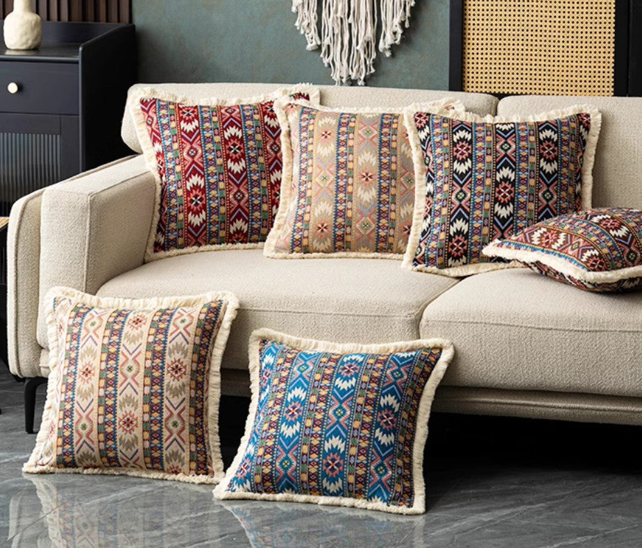 Extra Large Modern Geometric Throw Pillows - Bohemian Decorative Cushions for Sofa, Bed & Living Room - Soft Accent Pillows for Home Decor, Perfect for Cozy Reading Nooks and Stylish Lounge Areas