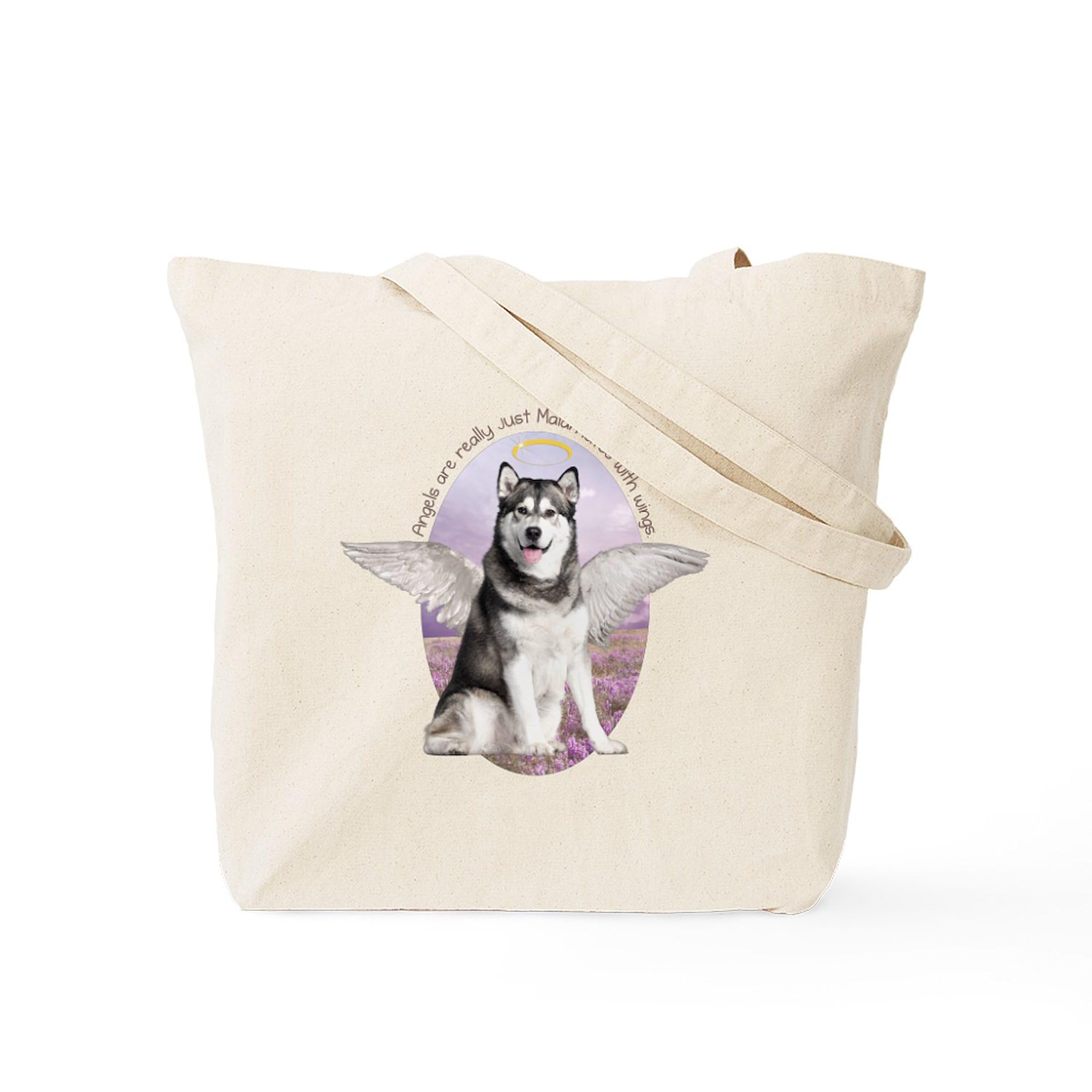 CafePress Malamute Angel Tote Bag - Natural Canvas Reusable Shopping Bag for Groceries, Beach & Everyday Use