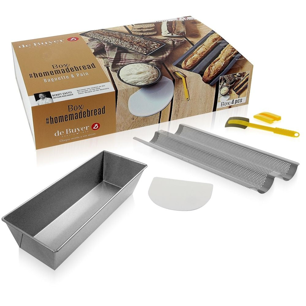 De Buyer Homemade Bread Baking Kit - Premium Bread Making Gift Set for Bakers | Perfect for Home Baking, Holiday Gifts & Culinary Enthusiasts