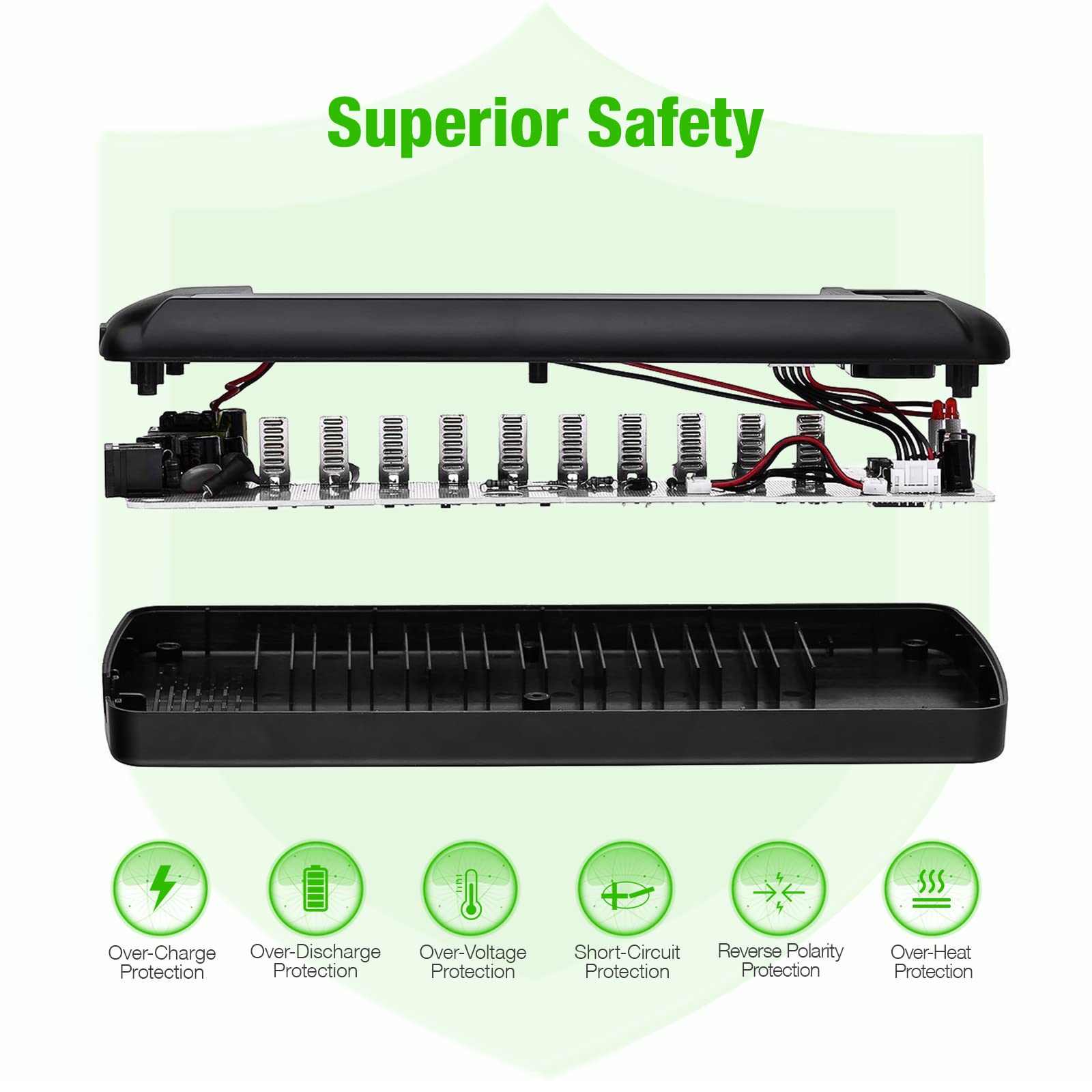 EBL 12 Bay LCD Universal Battery Charger for AA AAA 9V NiMH NiCd Rechargeable Batteries - Fast Charging for Home, Office, and Emergency Use