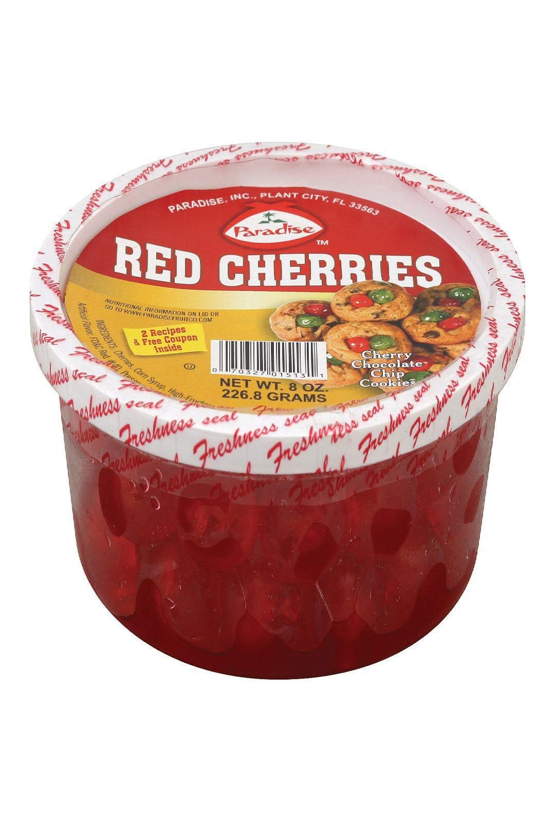 Fresh Paradise Red Cherries - 8oz Premium Sweet Cherries for Snacking, Baking & Smoothies - Perfect for Healthy Desserts & Fruit Salads
