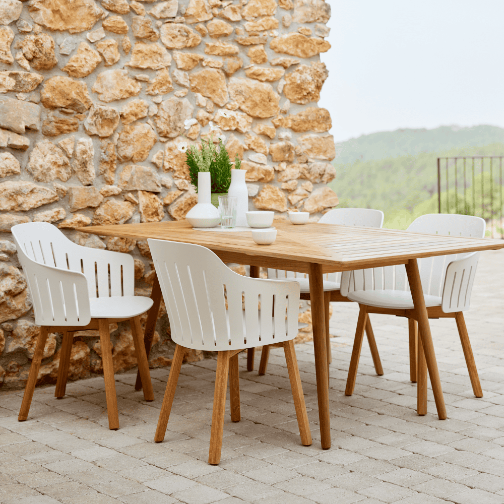 Premium Outdoor Dining Chair Set - Weather-Resistant Patio Chairs for Backyard, Garden & Poolside - Comfortable Stackable Outdoor Furniture for Entertaining (Set of 2)