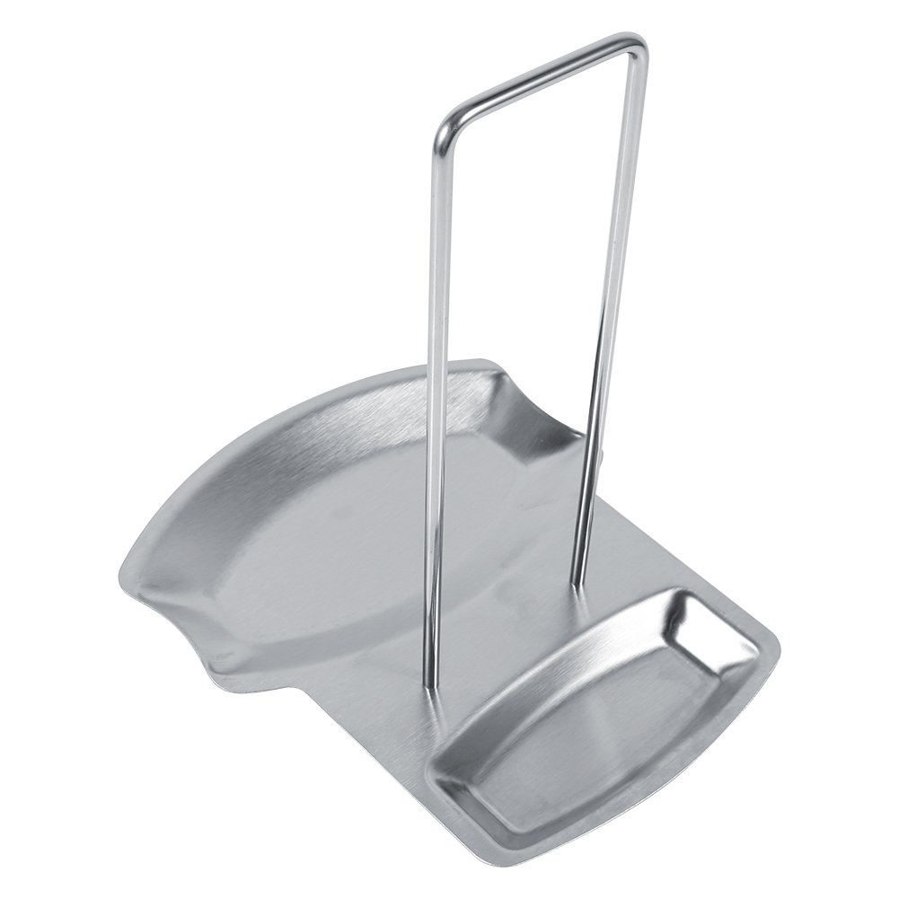 Stainless Steel Pot Spoon Holder & Lid Organizer - Rust-Proof Kitchen Utensil Rack for Stovetop, Cookware Cover Storage - Perfect for Home & Restaurant Use