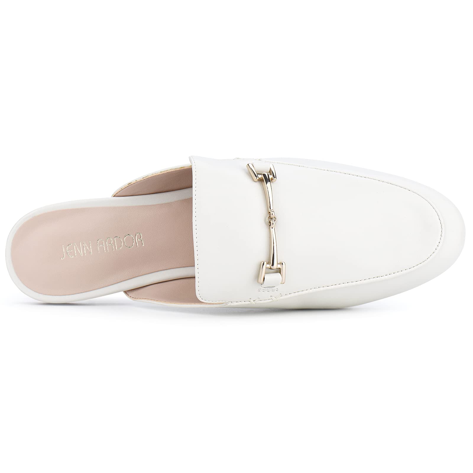 **JENN ARDOR Women's Pointed Toe Mules - Slip On Backless Loafers & Flats for Work, Casual Wear & Home Slippers - Low Heel Comfort Slides for Office, Outings & Relaxing**