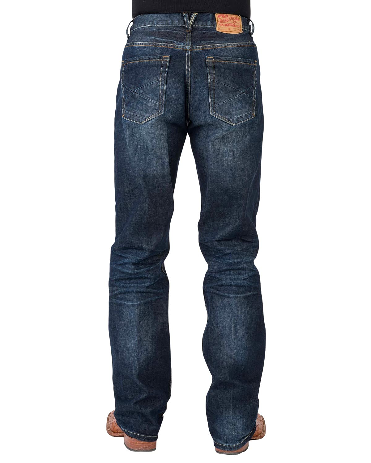 Stetson Men's Straight Fit Jeans - Classic Denim Pants for Casual & Work Wear | Comfortable & Durable for Everyday Use