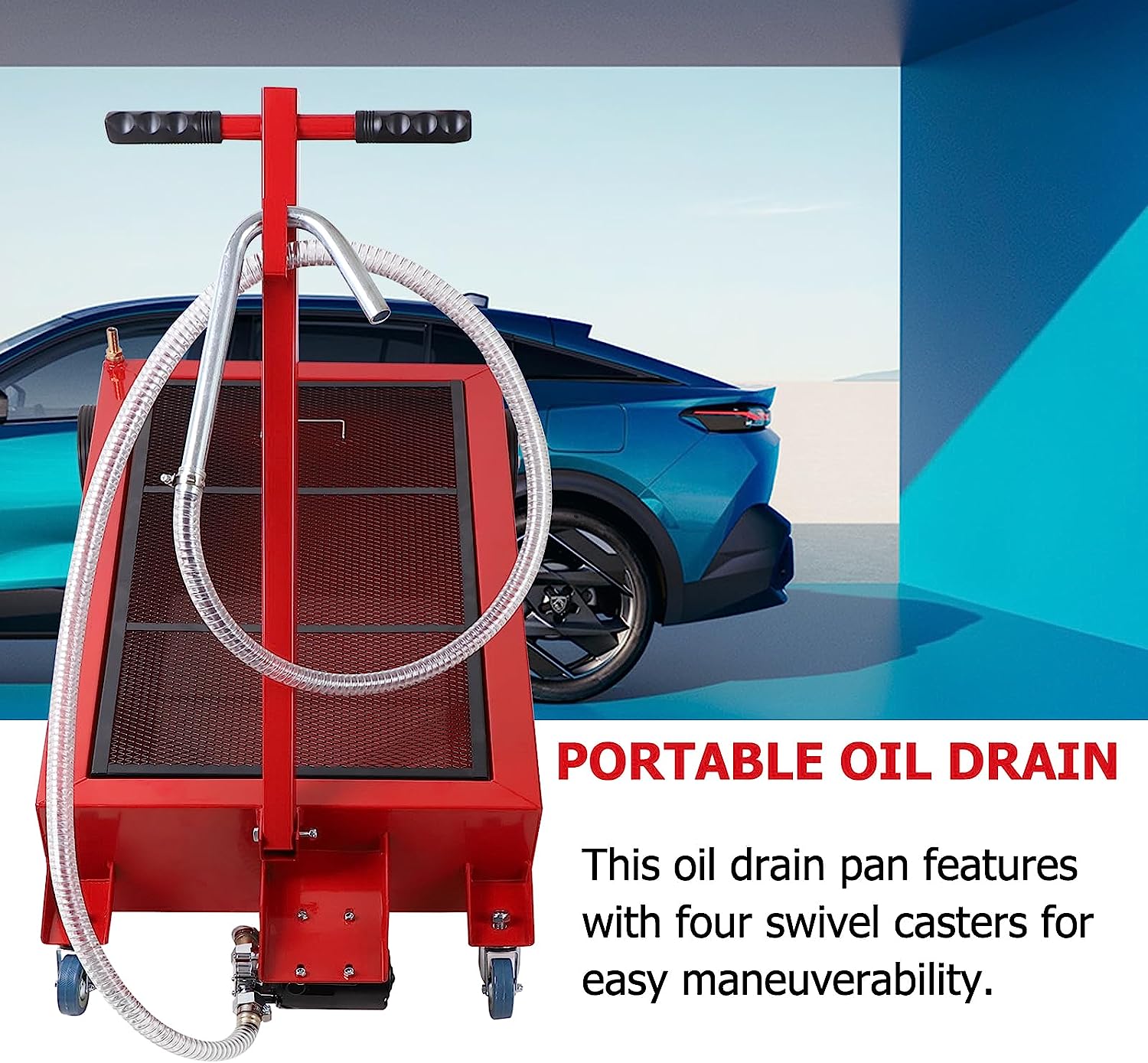 120L Portable Fuel Transfer Tank with Manual & 12V Electric Pump - Heavy Duty Gasoline/Diesel Storage Container for Trucks, Boats, Farm Equipment & Emergency Fuel Supply
