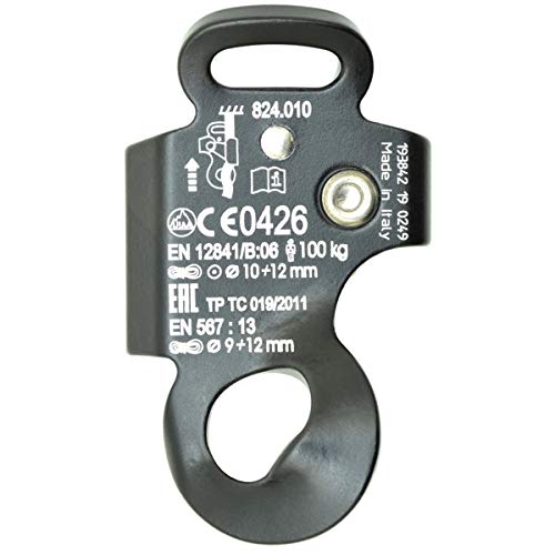 KONG Futura Chest Ascender - 82mm Rock Climbing Gear for Mountaineering & Rescue | Black Professional Ascender for Rope Climbing & Safety Equipment