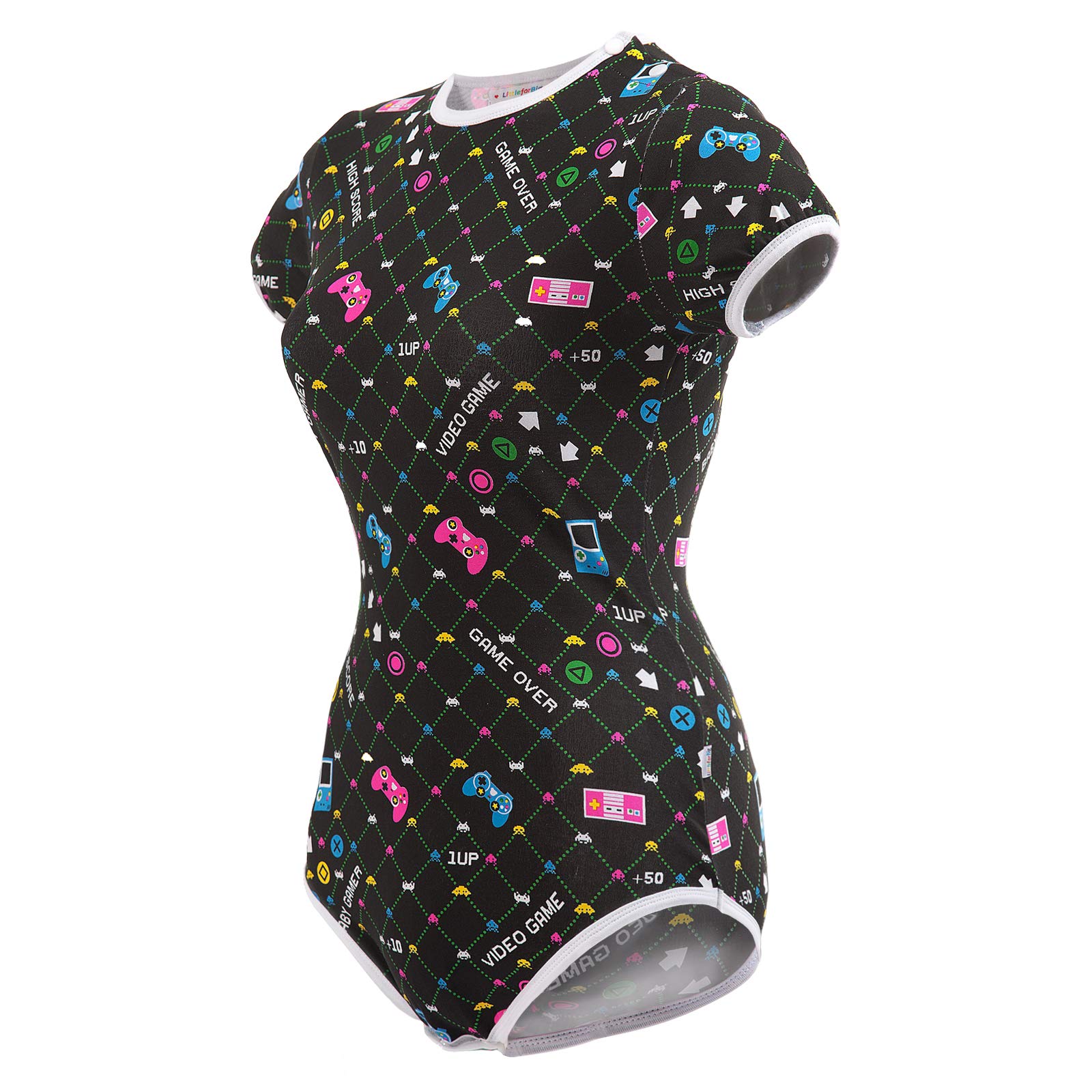 Littleforbig Cotton Romper Onesie Pajamas - Cute Baby Gamer Bodysuit for Boys & Girls | Soft Sleepwear for Infants & Toddlers | Perfect for Bedtime, Playtime & Photo Shoots