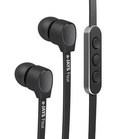 JAYS Four Premium In-Ear Headphones with High-Fidelity Sound - Perfect for Running, Gym, and Commuting