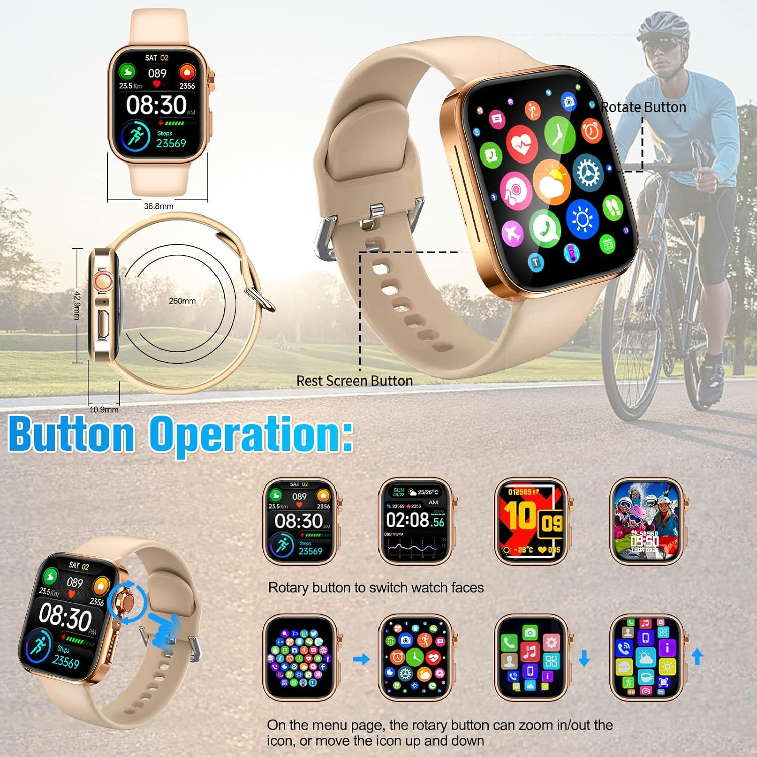 2024 Smart Watch for Android & iOS - 1.81