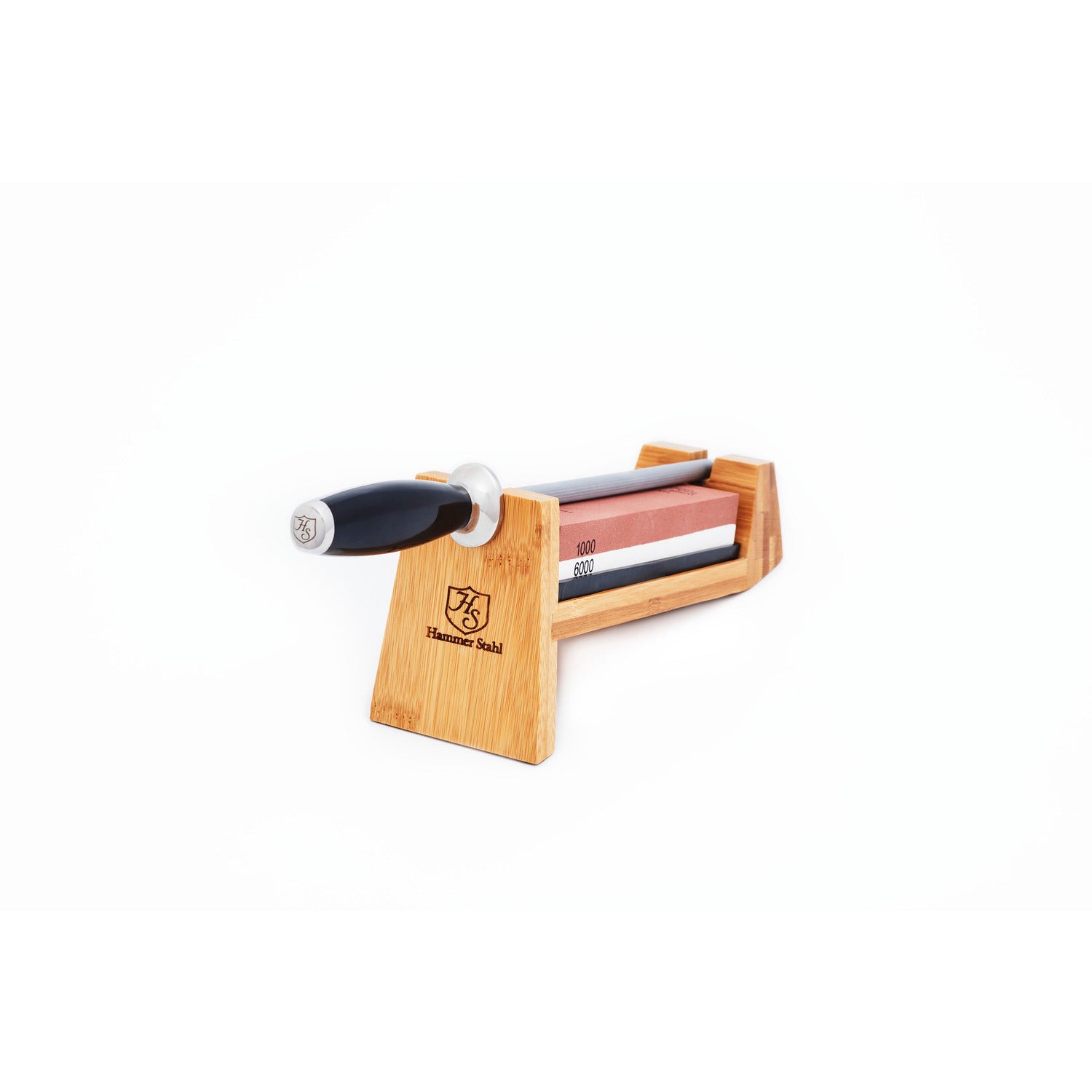 Hammer Stahl 3-Piece Knife Sharpening System - Professional Kitchen Knife Sharpener for Home & Commercial Use - Perfect for Chefs, Butchers & Outdoor Enthusiasts