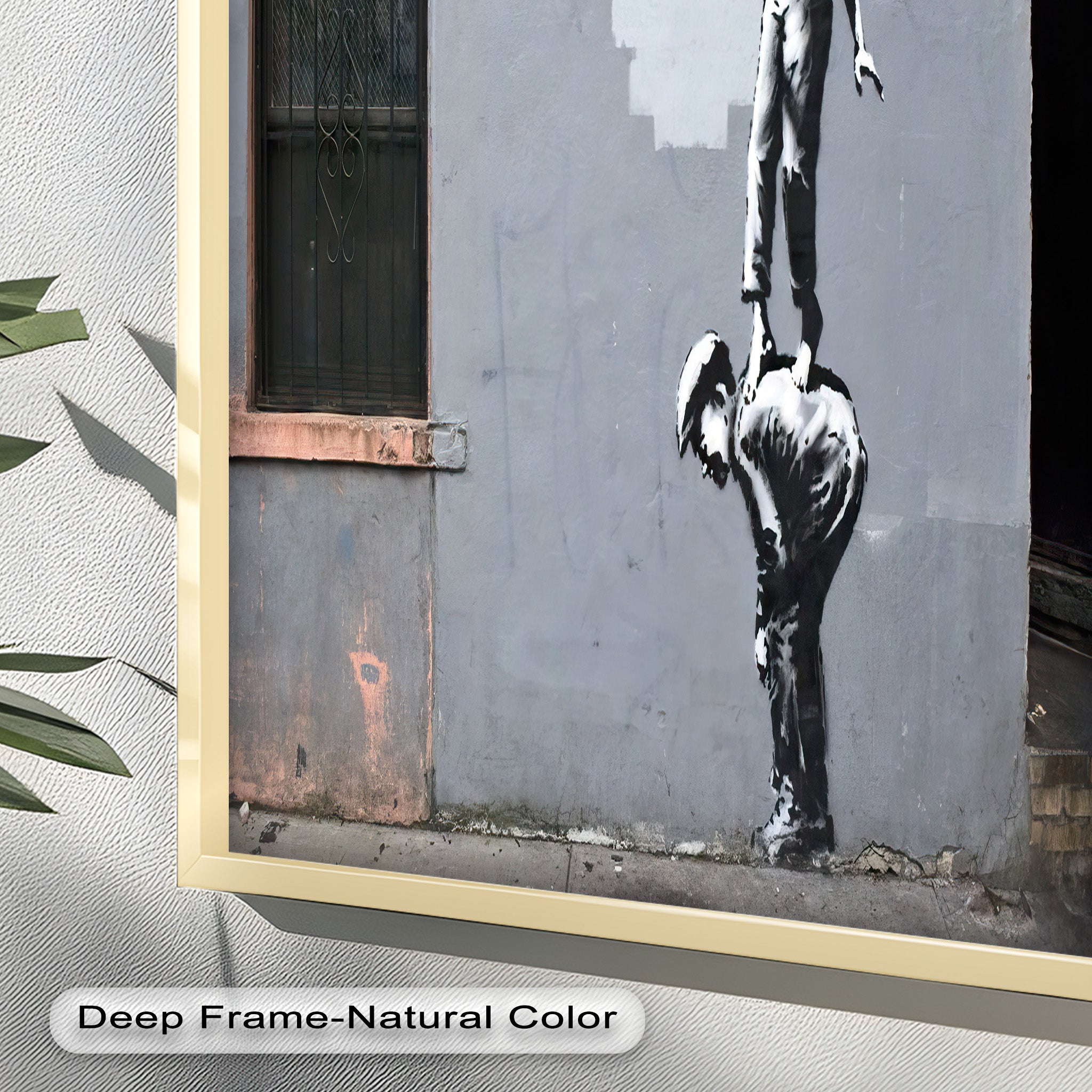 Banksy Oil Painting - Climb for Expression - Unique Street Art for Home & Office Decor