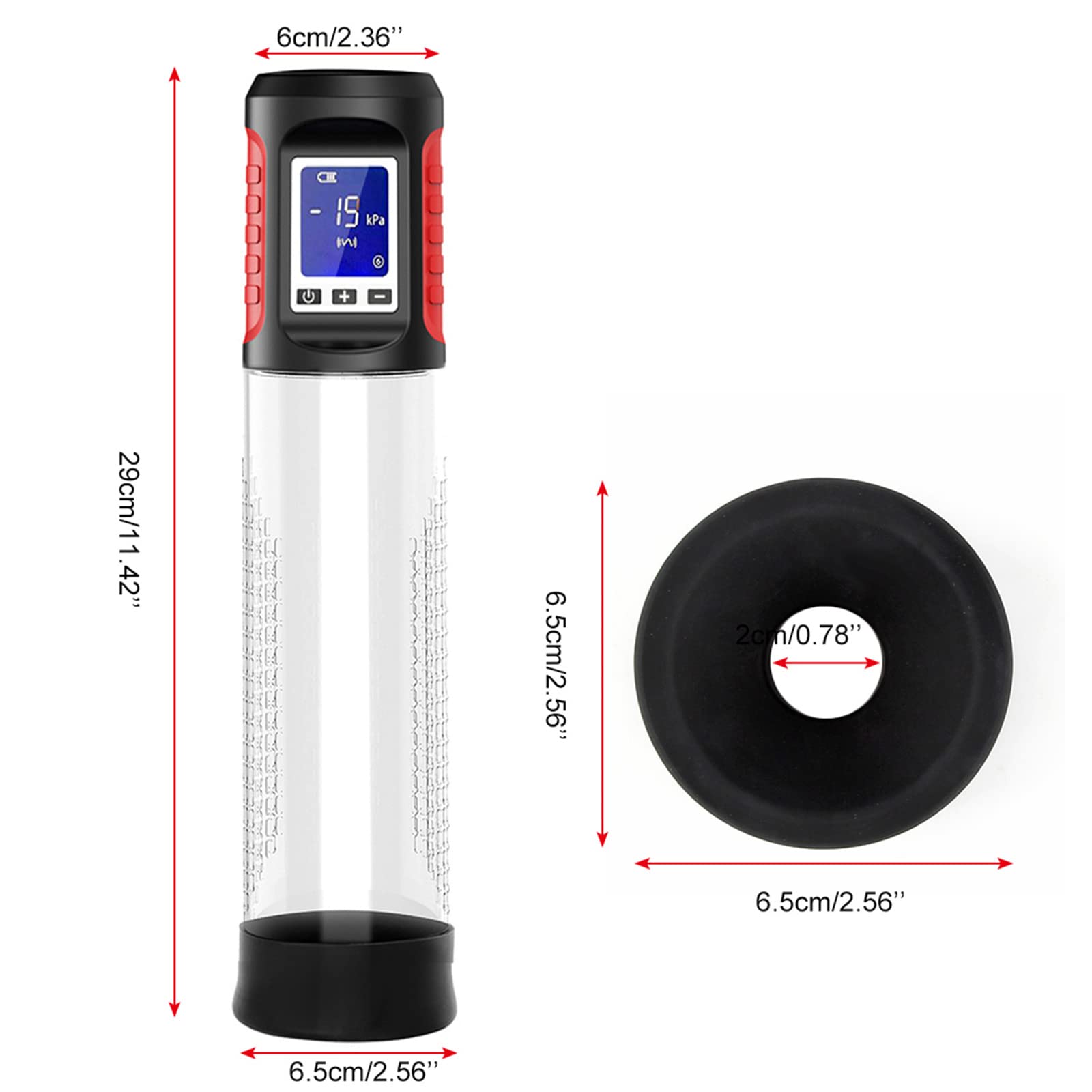 Electric Penis Pump for Men - Penis Enlarger & Erection Device with Vibrator & Vagina Sleeve - Male Vacuum Pump for Enhanced Pleasure & Performance - Perfect for Solo Play, Couples Use & Sexual Wellness