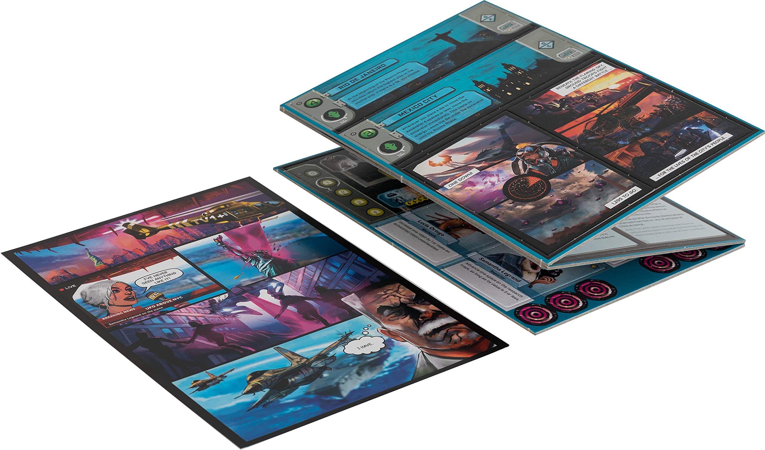 Under Falling Skies Board Game by Czech Games Edition - Cooperative Sci-Fi Strategy Game for Family Game Night & Friends Gatherings