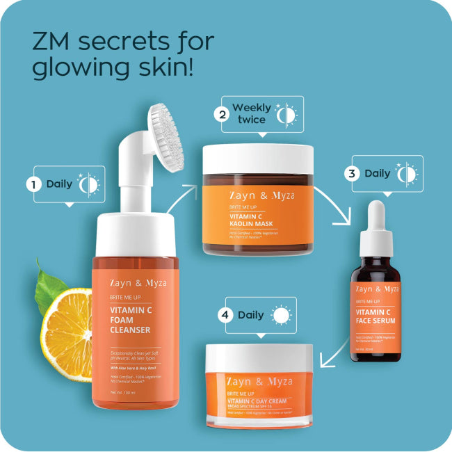 ZM Zayn & Myza Vitamin C Brightening Day Cream 50ml - Hydrating & Glowing Skin Care for Daily Use, Morning Routine