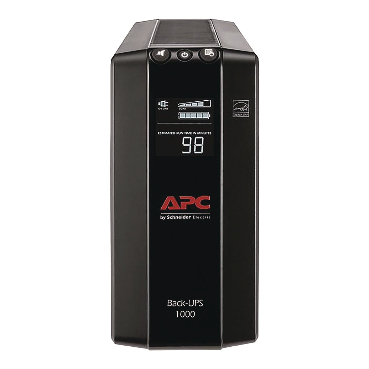 APC Back UPS Pro 1000VA Compact Tower Battery Backup & Surge Protector with LCD Display, 8 Outlets, USB Charging (1103J) - Power Protection for Home Office, Gaming PC & Electronics
