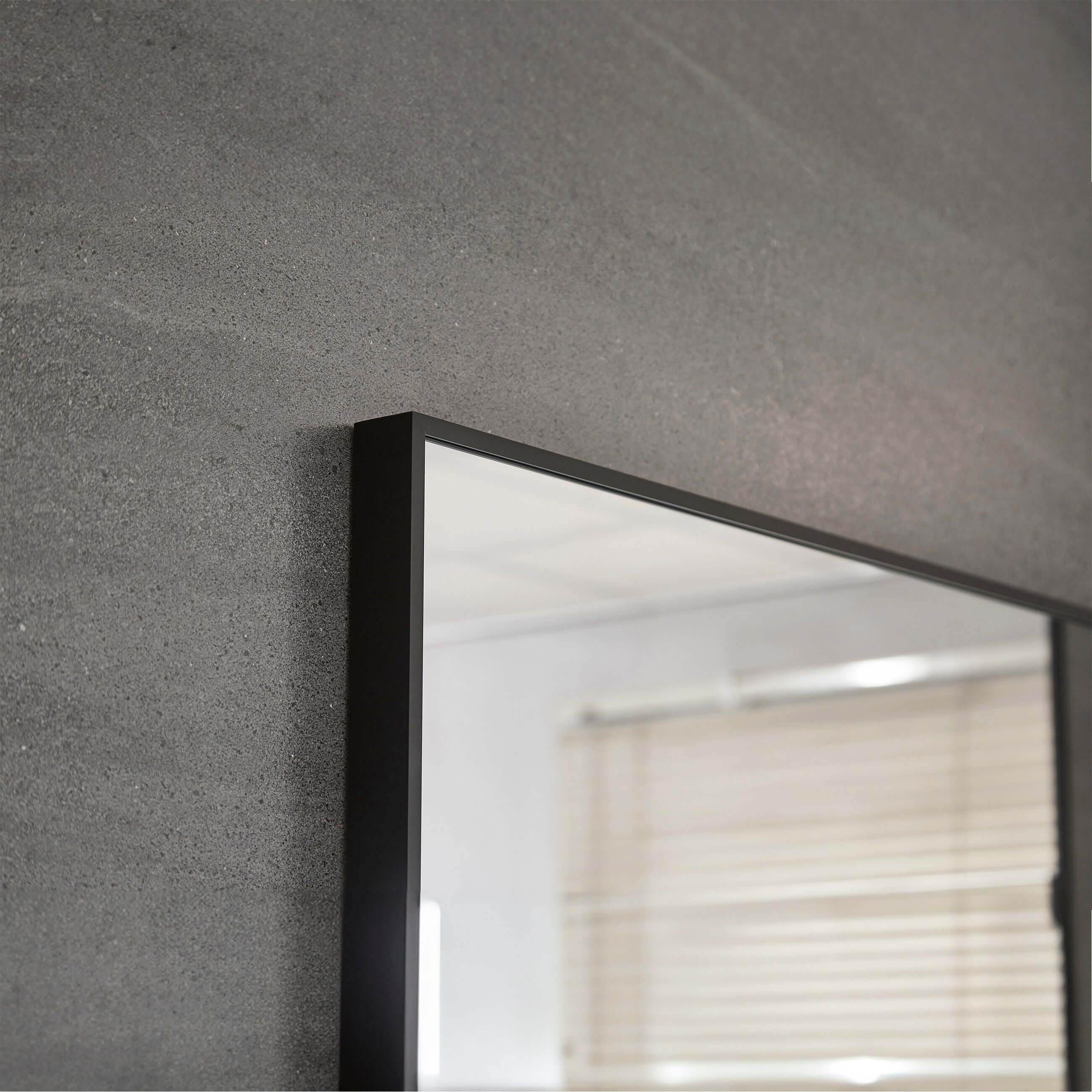 Lexi 24W x 32H Rectangular Framed Wall Mirror with Built-in Shelf - Black & Brushed Nickel Finish | Perfect for Entryway, Bathroom & Bedroom Decor