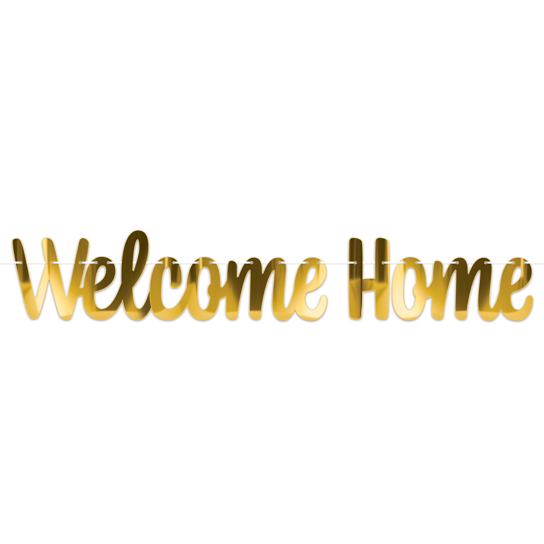 12 Pack Beistle Foil Welcome Home Streamers - Colorful Party Decorations for Homecoming, Graduation & Birthday Celebrations