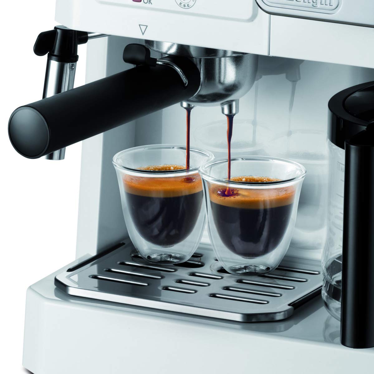 De'Longhi White Coffee Maker - Premium Espresso Machine for Home & Office Use | Perfect for Morning Brews & Entertaining Guests | Japan Import