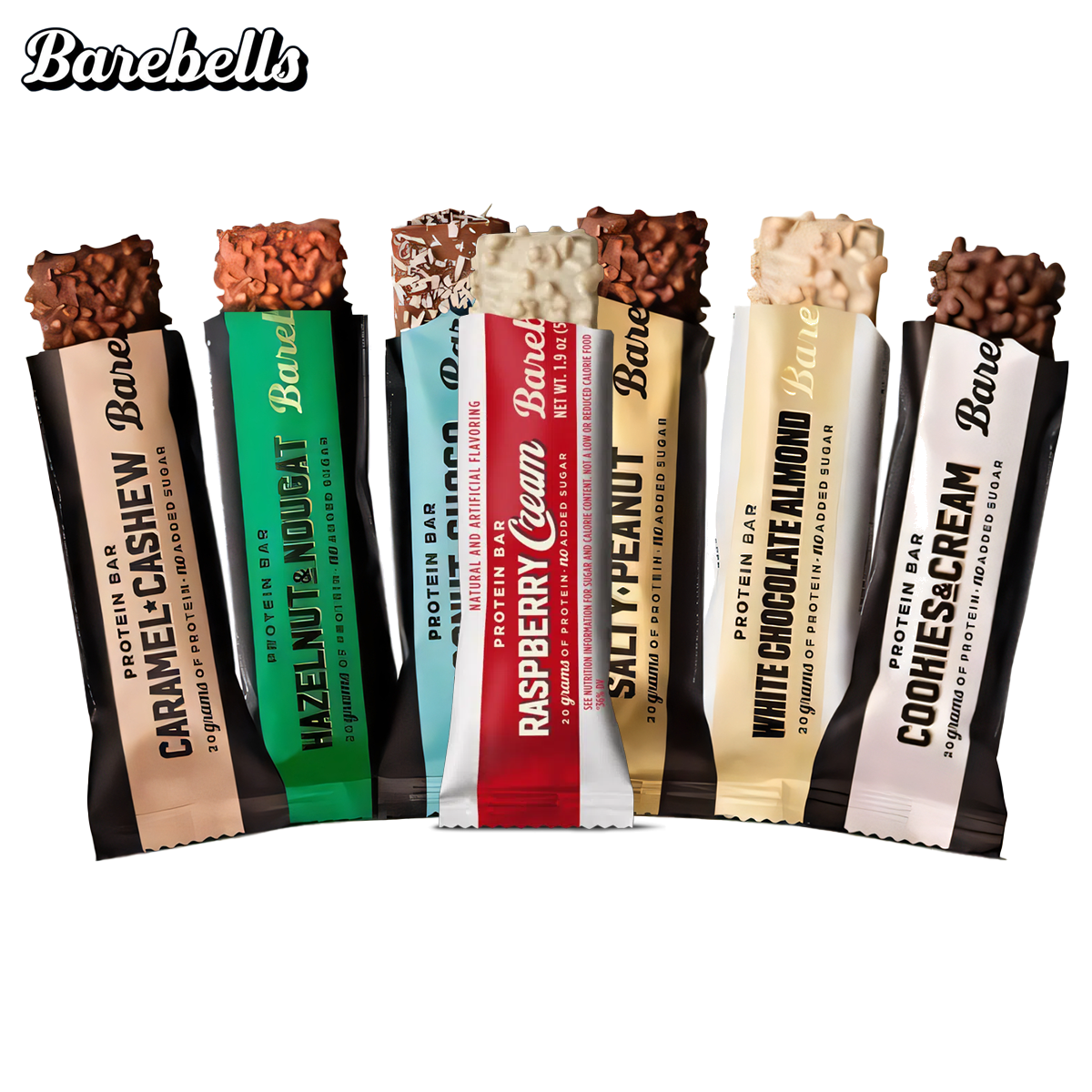 Barebells High Protein Bars 12 Pack (55g Each) - Low Sugar, Gluten Free Snacks for Gym, Workout & On-the-Go Energy Boost