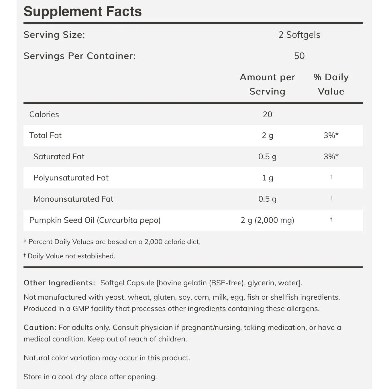 NOW Pumpkin Seed Oil 1000mg Softgels - Supports Prostate & Urinary Health, Rich in Zinc & Antioxidants - Perfect for Men's Wellness & Daily Supplement Routine