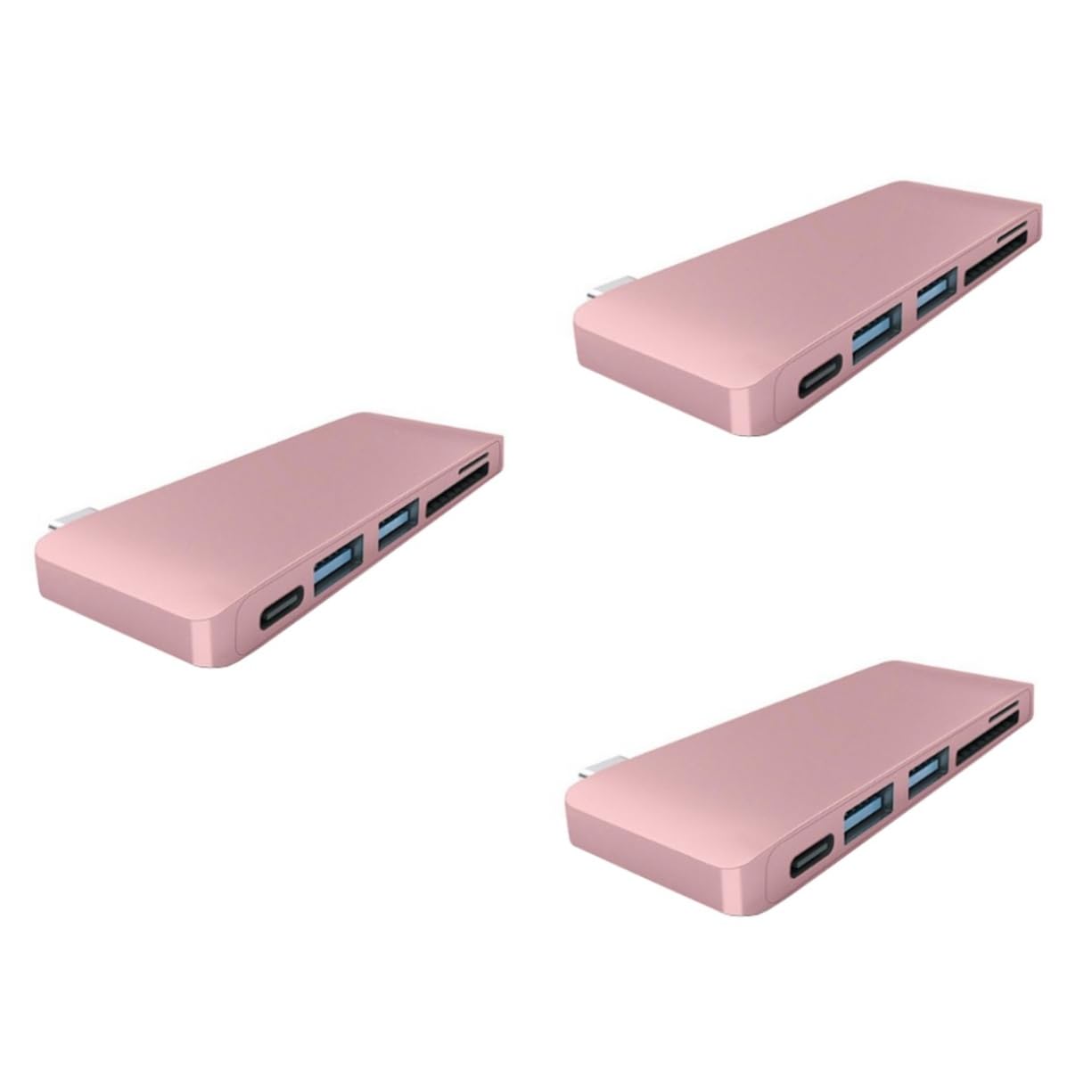 OSALADI 3-Port USB 3.0 Hub with SD Card Reader - High-Speed 5Gbps Data Transfer, Portable Multi-Port Adapter for Laptop, PC, MacBook - Perfect for Office, Travel & Home Use