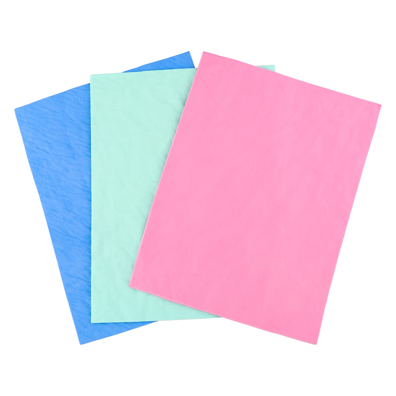 3 Pack Natural Suede Stamp Cleaning Cloths - Super Absorbent Shammy Towels for Stamps, Glass Mats & Craft Supplies (8