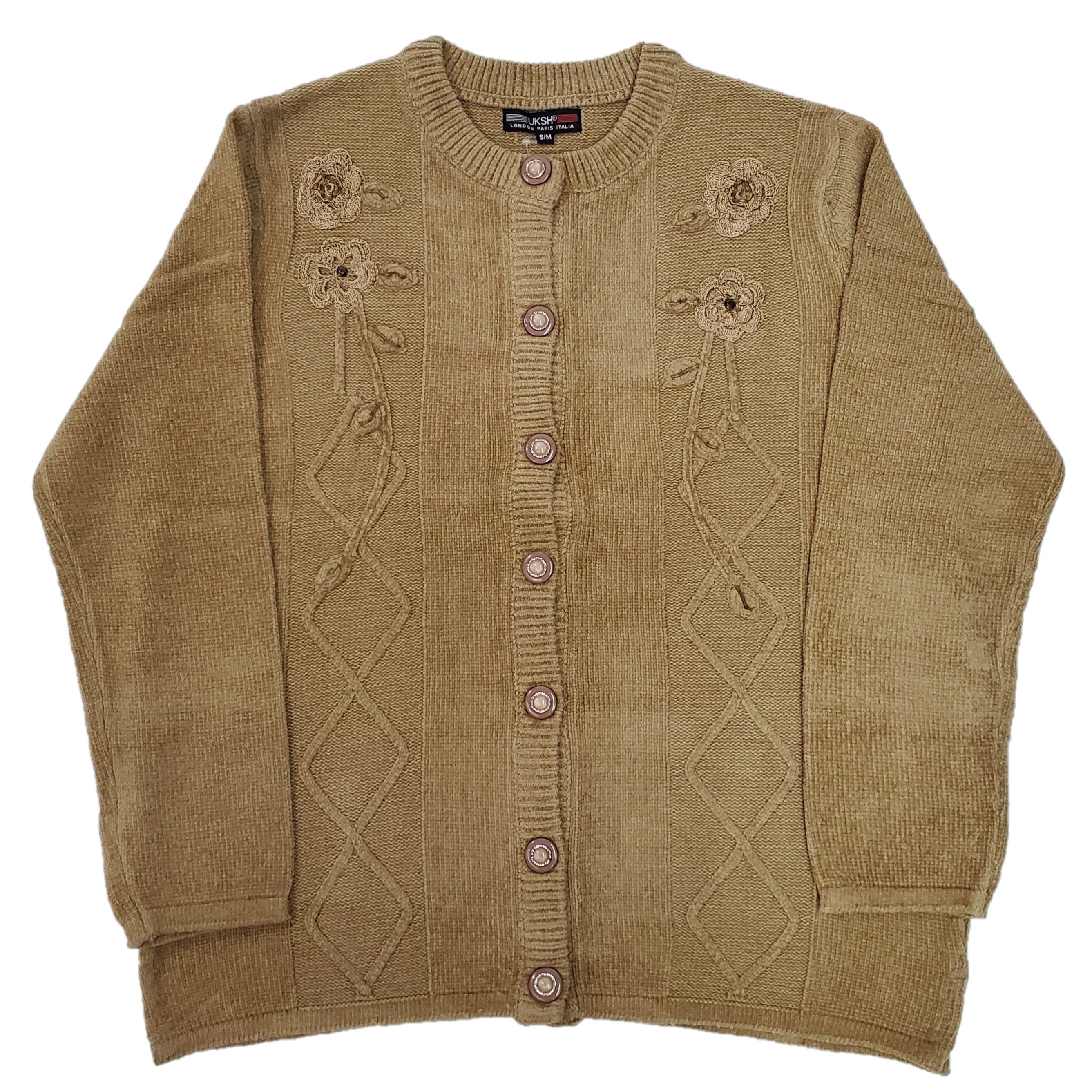 Stylish Ladies Chenille Embroidery Designer Cardigan - Soft Knit Sweater for Women | Perfect for Fall Fashion, Office Wear & Casual Outfits
