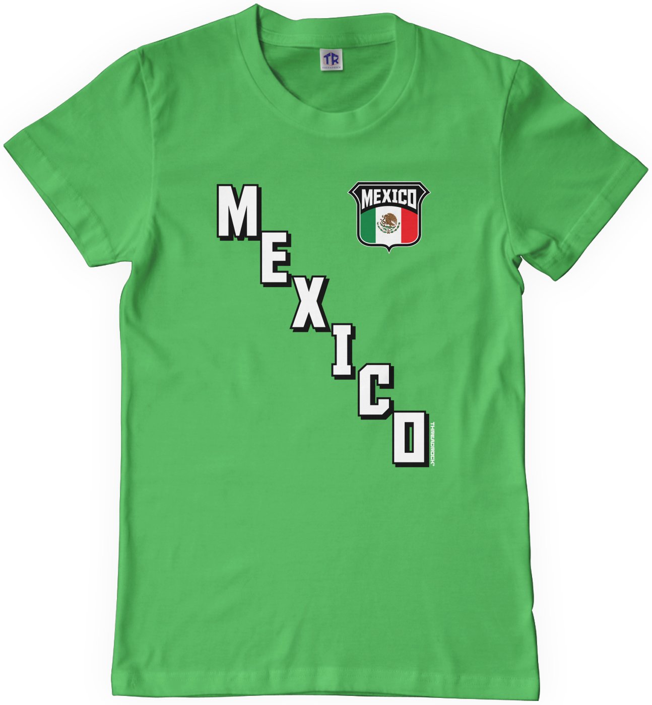 Threadrock Big Boys' Mexico National Pride #2 Youth T-Shirt - Comfortable Cotton Tee for Kids & Teens - Perfect for School, Sports & Casual Wear
