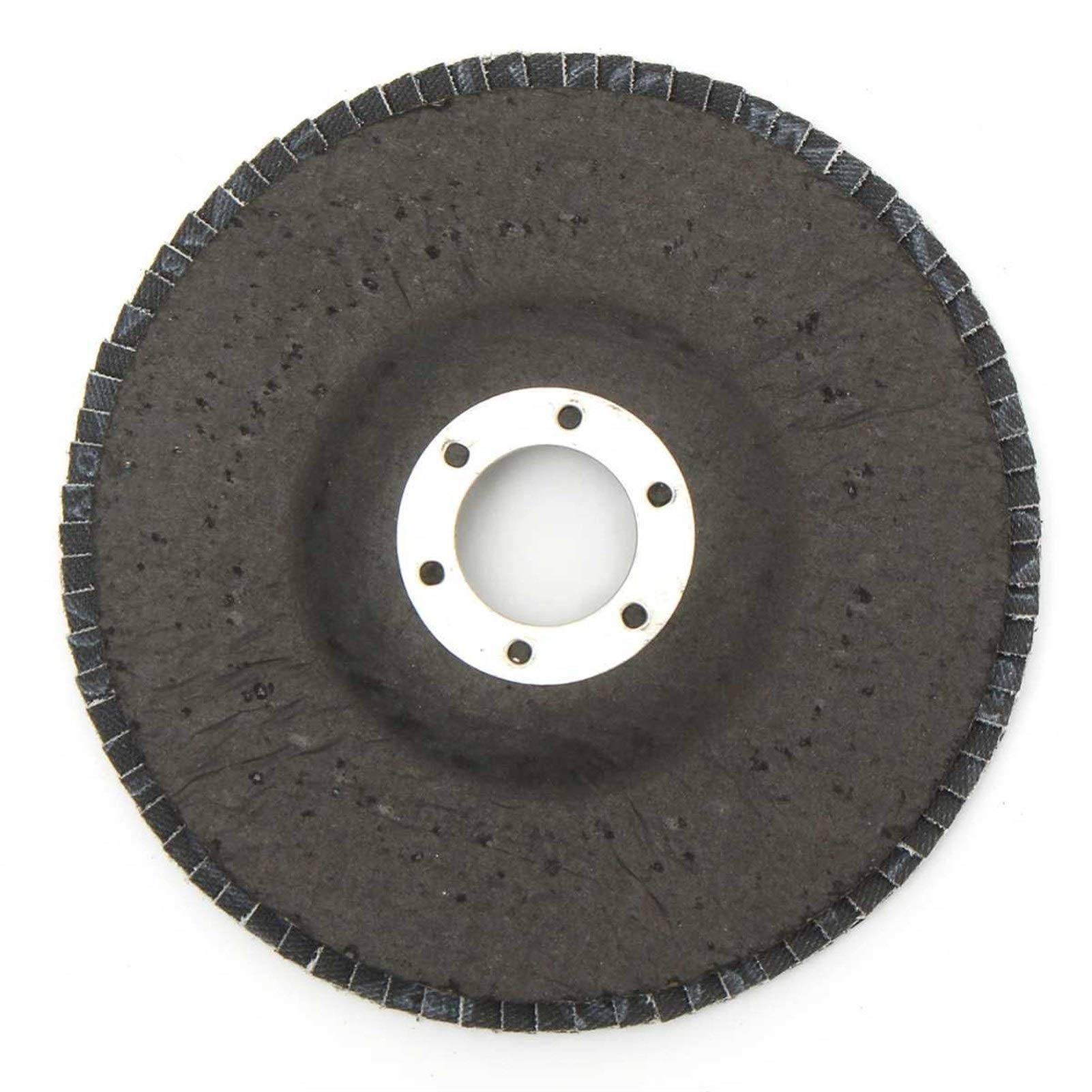 10PCS 125mm/5 Inch Professional Flap Discs - 40/60/80/120 Grit Sanding Wheels for Angle Grinder - Metal Wood Grinding & Polishing - Perfect for DIY, Construction & Automotive Projects (40 Grit)