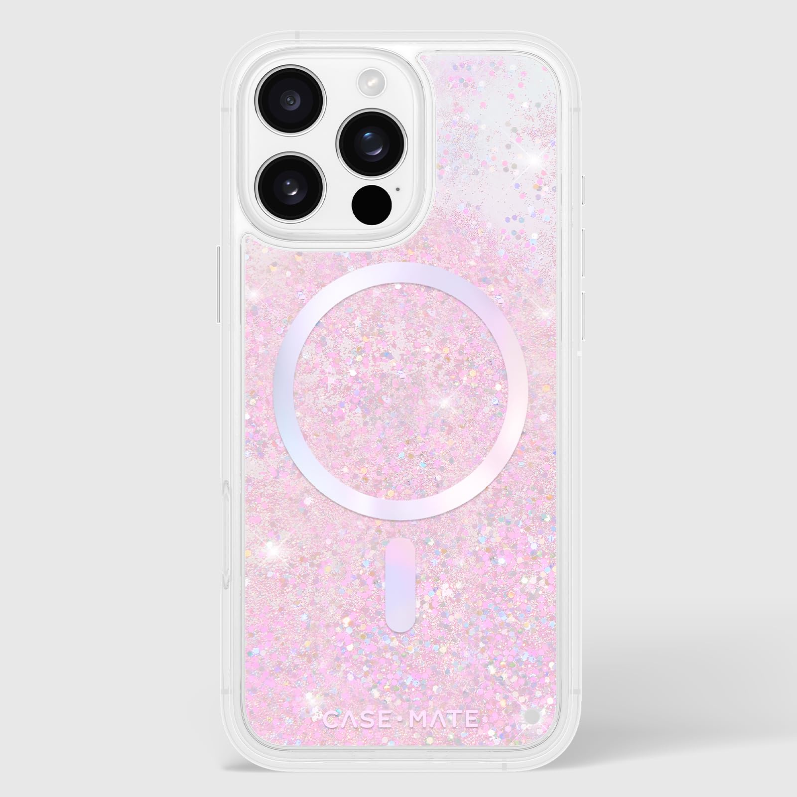 Case-Mate iPhone 16 Pro Max Case with MagSafe - Iridescent Liquid Glitter Phone Cover | 12ft Drop Protection | Magnetic Shockproof Case for iPhone 16 Pro Max | Soap Bubble Waterfall Design | Perfect for Everyday Use, Travel & Outdoor Activities