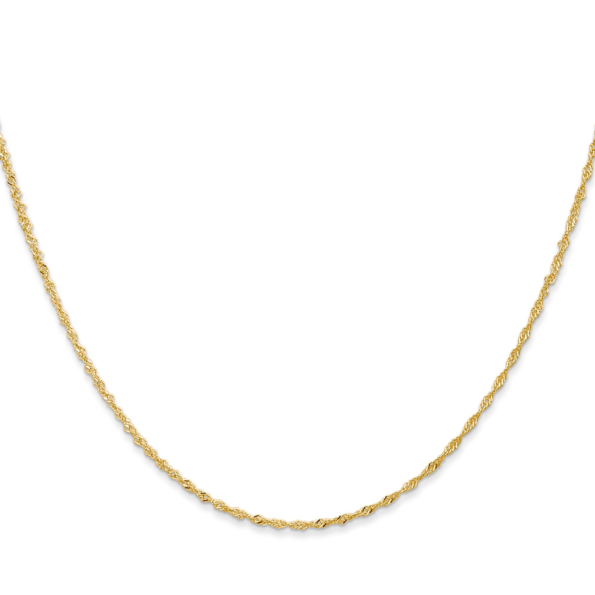 14K Gold Singapore Chain 1.10mm - Dainty & Elegant Jewelry for Women, Perfect for Layering, Gift Giving & Everyday Wear
