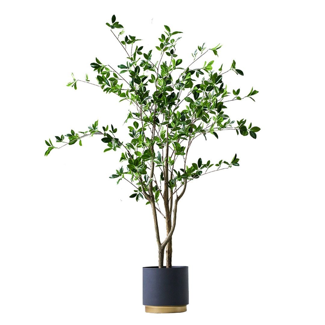 120cm Green Artificial Watercress Tree - Realistic Fake Indoor Plant for Home Office Decor - Perfect for Living Room, Bedroom, and Workspace Decoration
