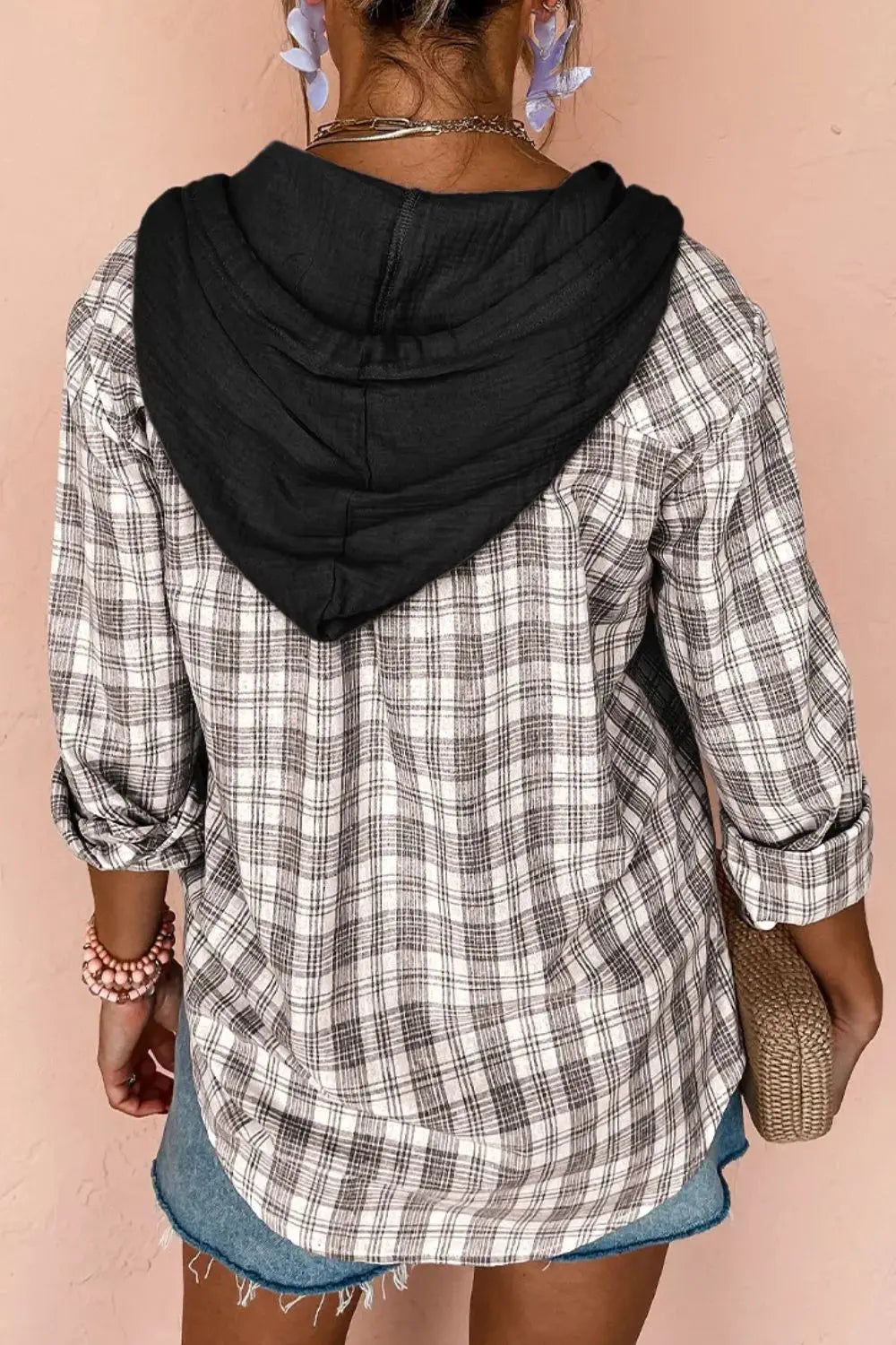 Stylish Drawstring Button-Up Hooded Jacket for Men & Women | Lightweight Outdoor Windbreaker | Perfect for Hiking, Running & Casual Wear