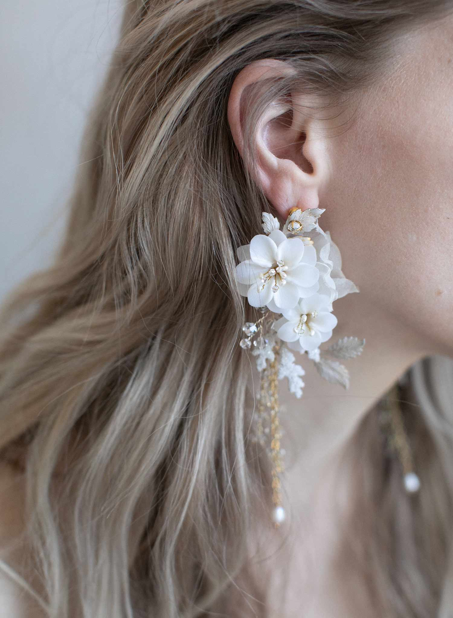 Dewdrop Blossom Earrings - Elegant Floral Dangle Earrings for Women, Style #950 | Perfect for Weddings, Parties & Everyday Wear