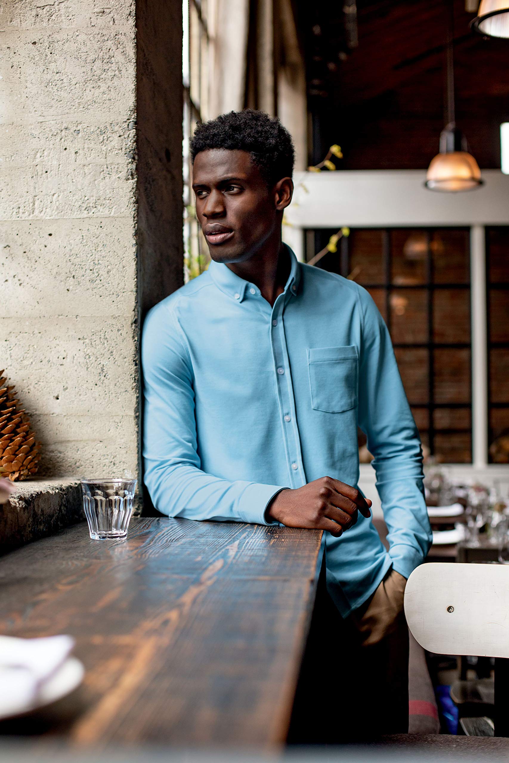 Cutter & Buck Men's Big & Tall Long Sleeve Button-Down Oxford Shirt - Comfortable Business Casual & Office Wear for Tall Men