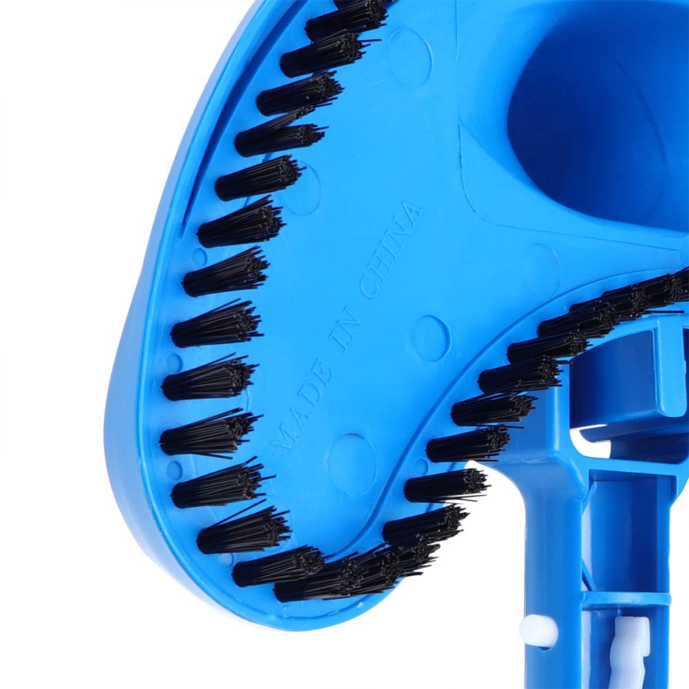 Half Moon Pool Vacuum Head - Curved Swimming Pool Cleaner for In-Ground & Above Ground Pools | Durable Pool Brush Attachment for Easy Pool Maintenance | Perfect for Weekly Cleaning, Algae Removal & Debris Collection