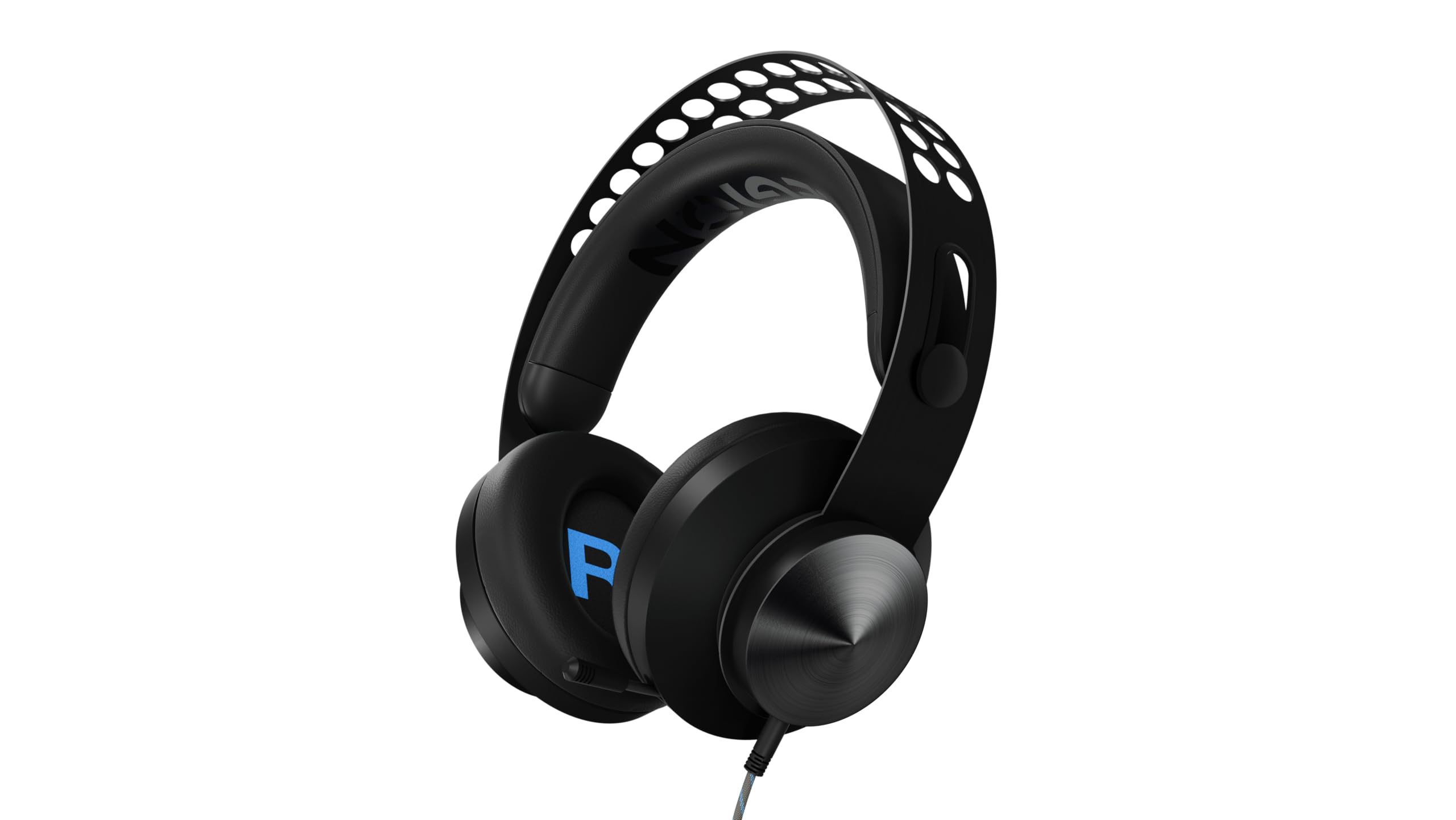 Lenovo Legion H300 Stereo Gaming Headset with Noise-Cancelling Mic - Memory Foam & PU Leather Earcups, Adjustable Steel Headband - Compatible with PC, PS4, Xbox One, Nintendo Switch & Mac (Black) - Perfect for Competitive Gaming, Streaming & Long Sessions