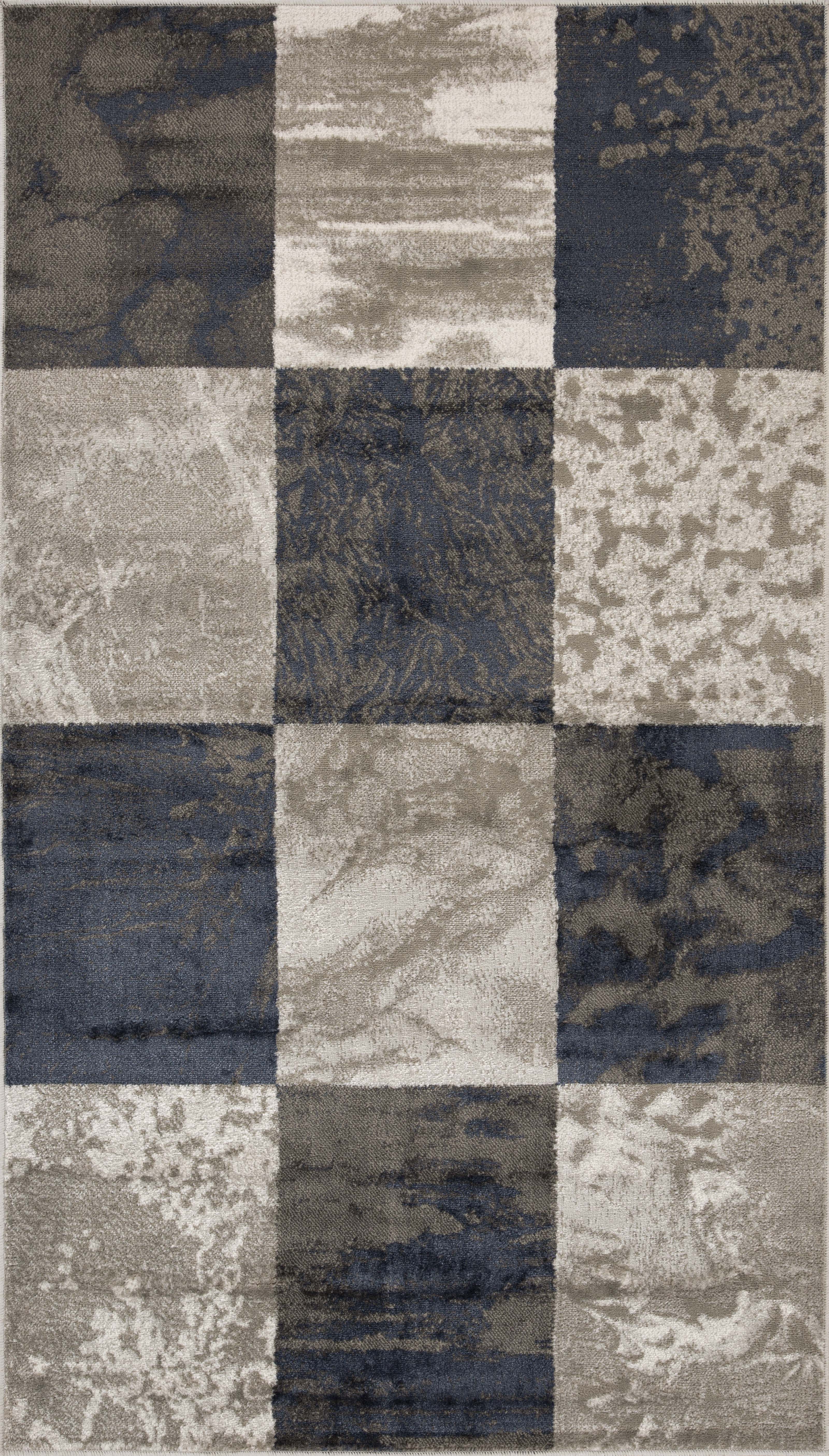 Brentwood Modern Abstract Indoor Area Rug - Soft Non-Slip Living Room Carpet for Bedroom, Dorm & Home Decor
