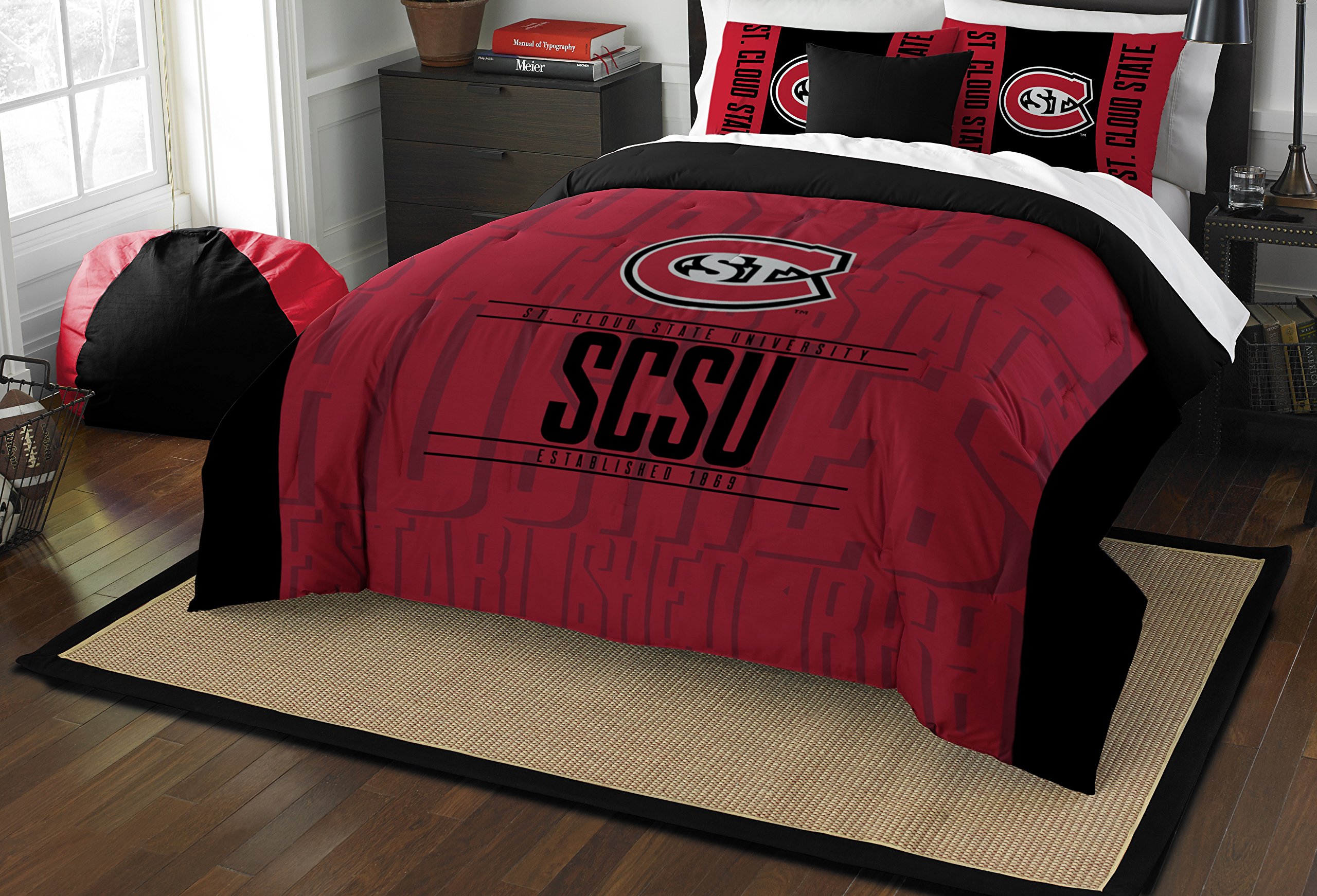 NCAA Unisex Comforter and Sham Set - Officially Licensed College Bedding - Perfect for Dorm Rooms, Game Day Decor & Fan Gifts